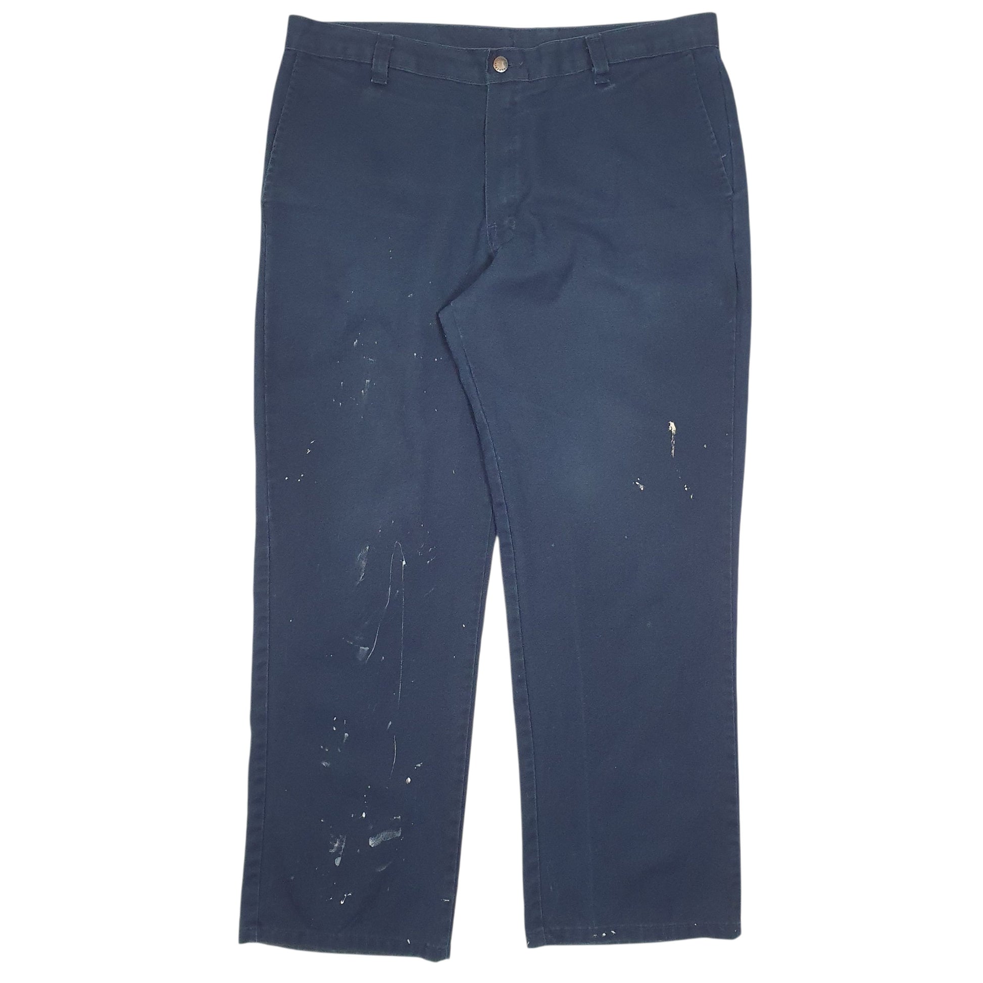 Mens Navy Dickies Workwear Chino Trousers