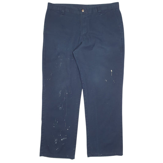 Mens Navy Dickies Workwear Chino Trousers