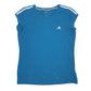 Womens Blue Adidas Active Wear Short Sleeve T Shirt