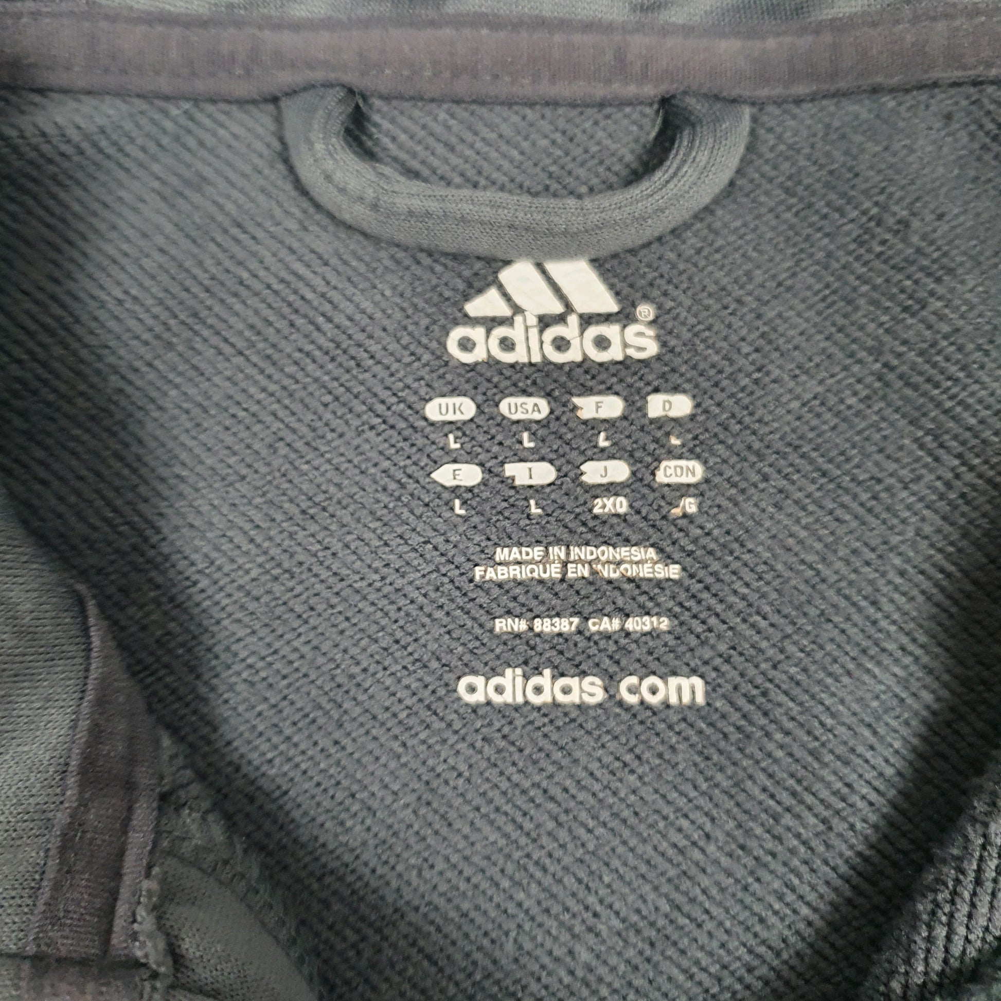 Mens Grey Adidas  Quarter Zip Jumper