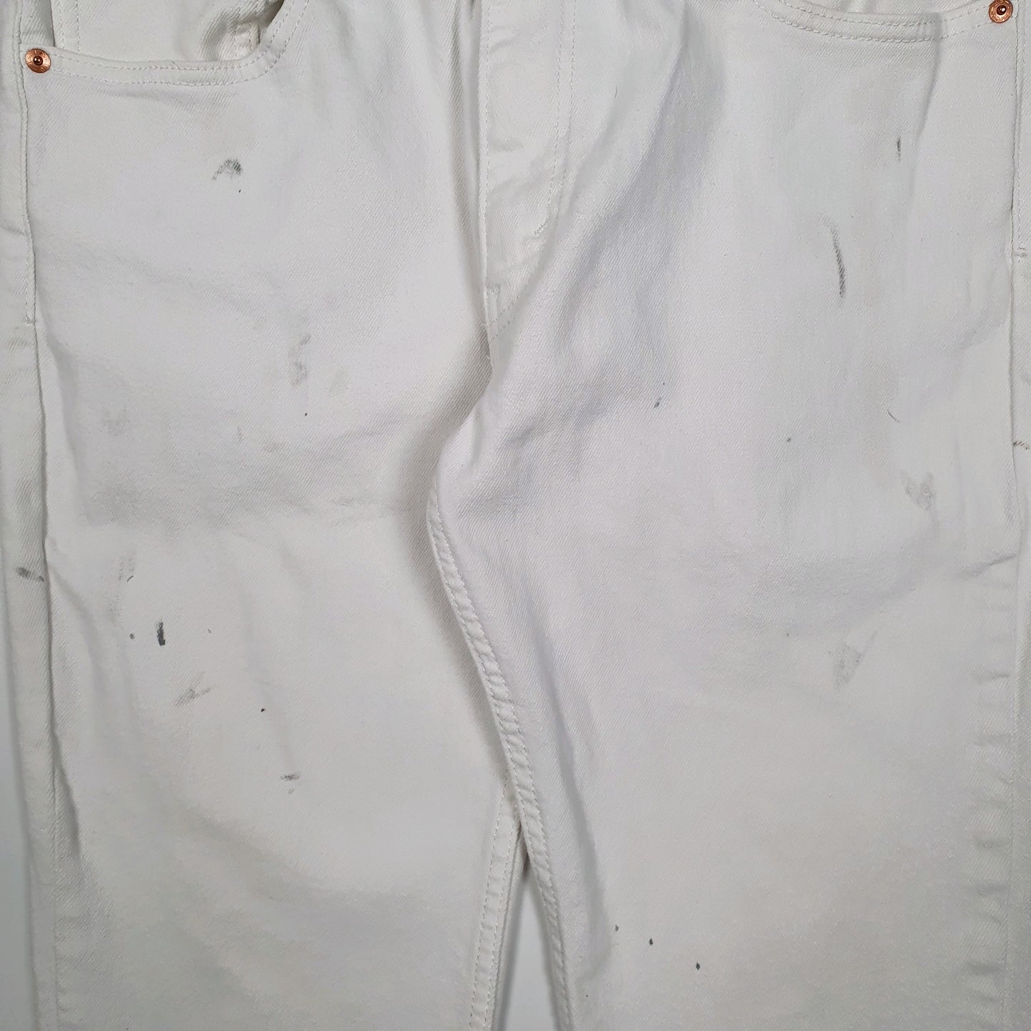 Mens White Levis   Jeans