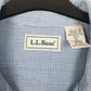 Mens Blue L.L.Bean  Full Zip Shirt