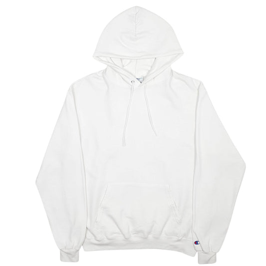 Mens White Champion  Hoodie Jumper