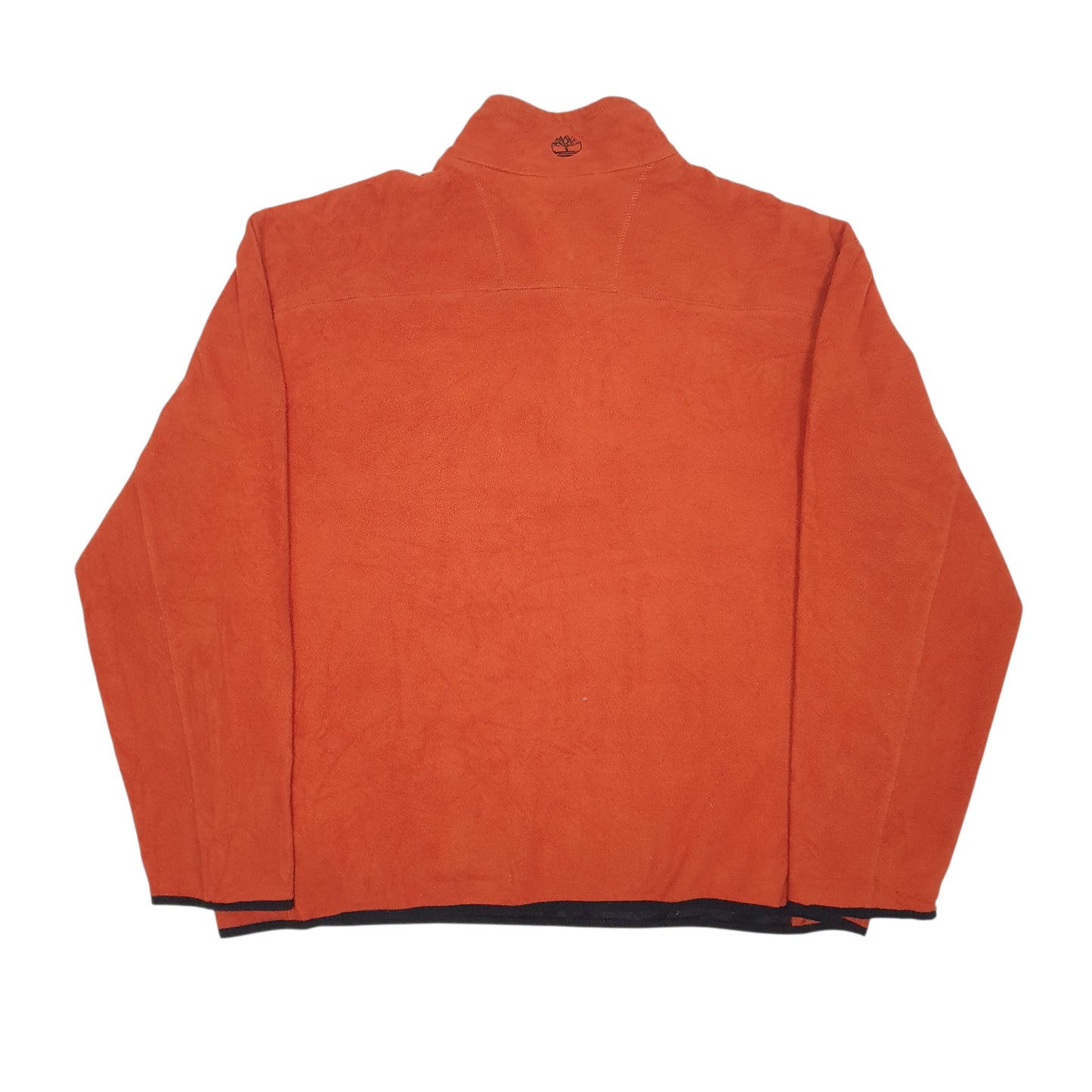Mens Orange Timberland  Quarter Zip Jumper
