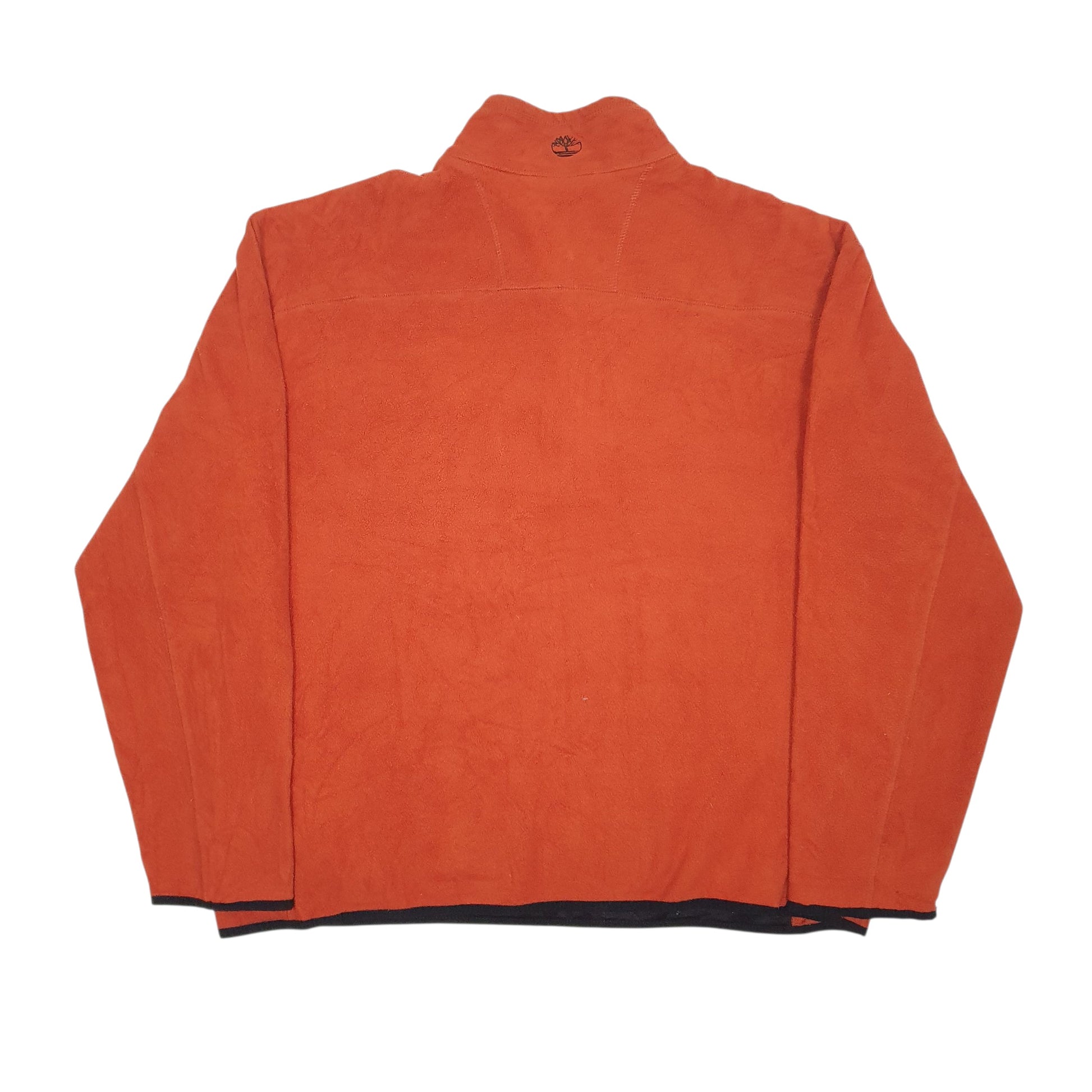 Mens Orange Timberland  Quarter Zip Jumper