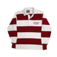 Mens Burgundy Barbarian Rugby Lafayette Long Sleeve Polo Shirt