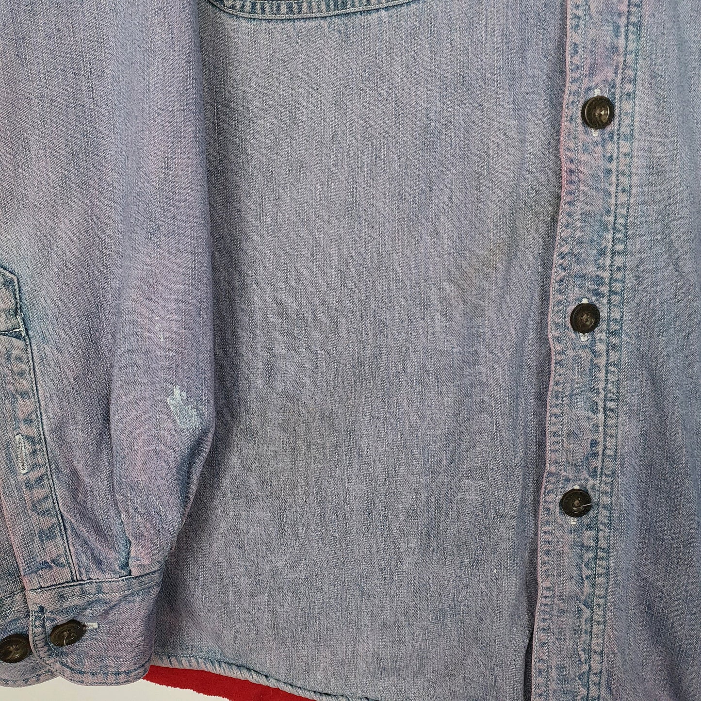 Mens Blue Woolrich Fleece Lined Shacket Jacket  Shirt