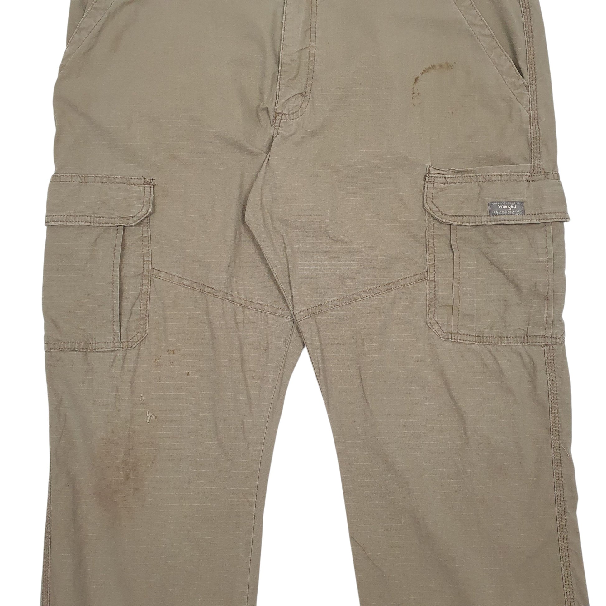 Mens Brown Wrangler   Trousers