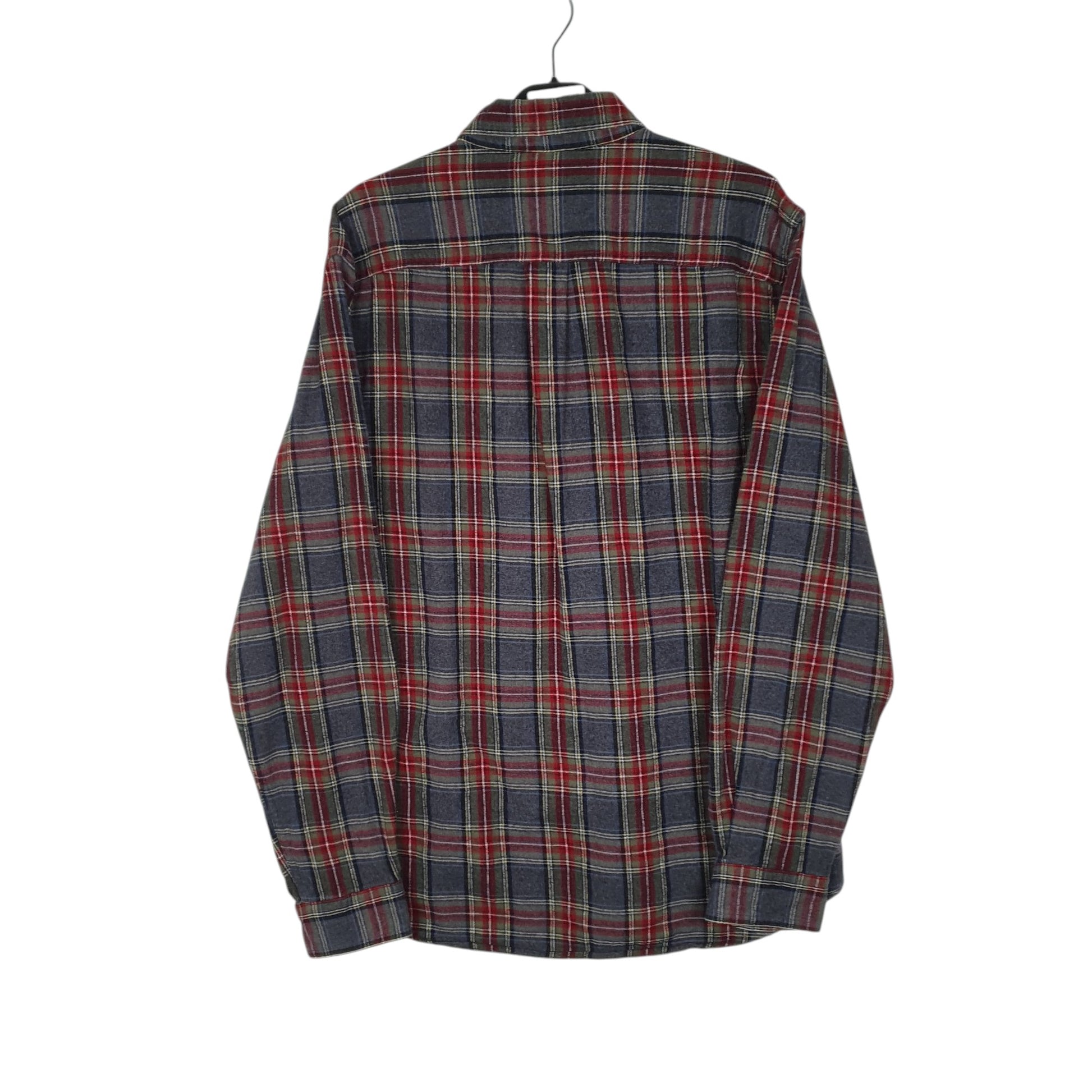 Mens Grey L.L.Bean Thick Flannel  Shirt