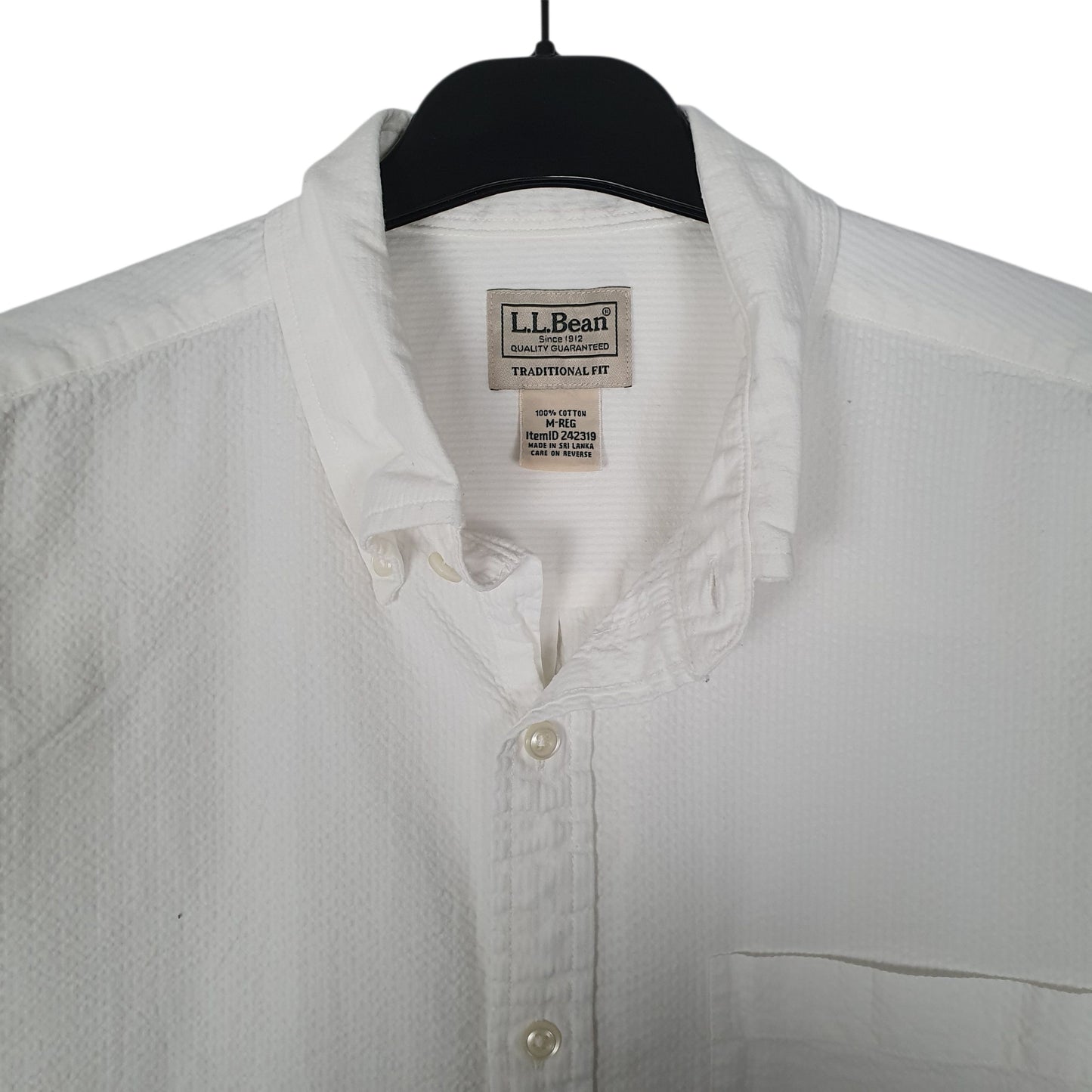 Mens White L.L.Bean   Shirt