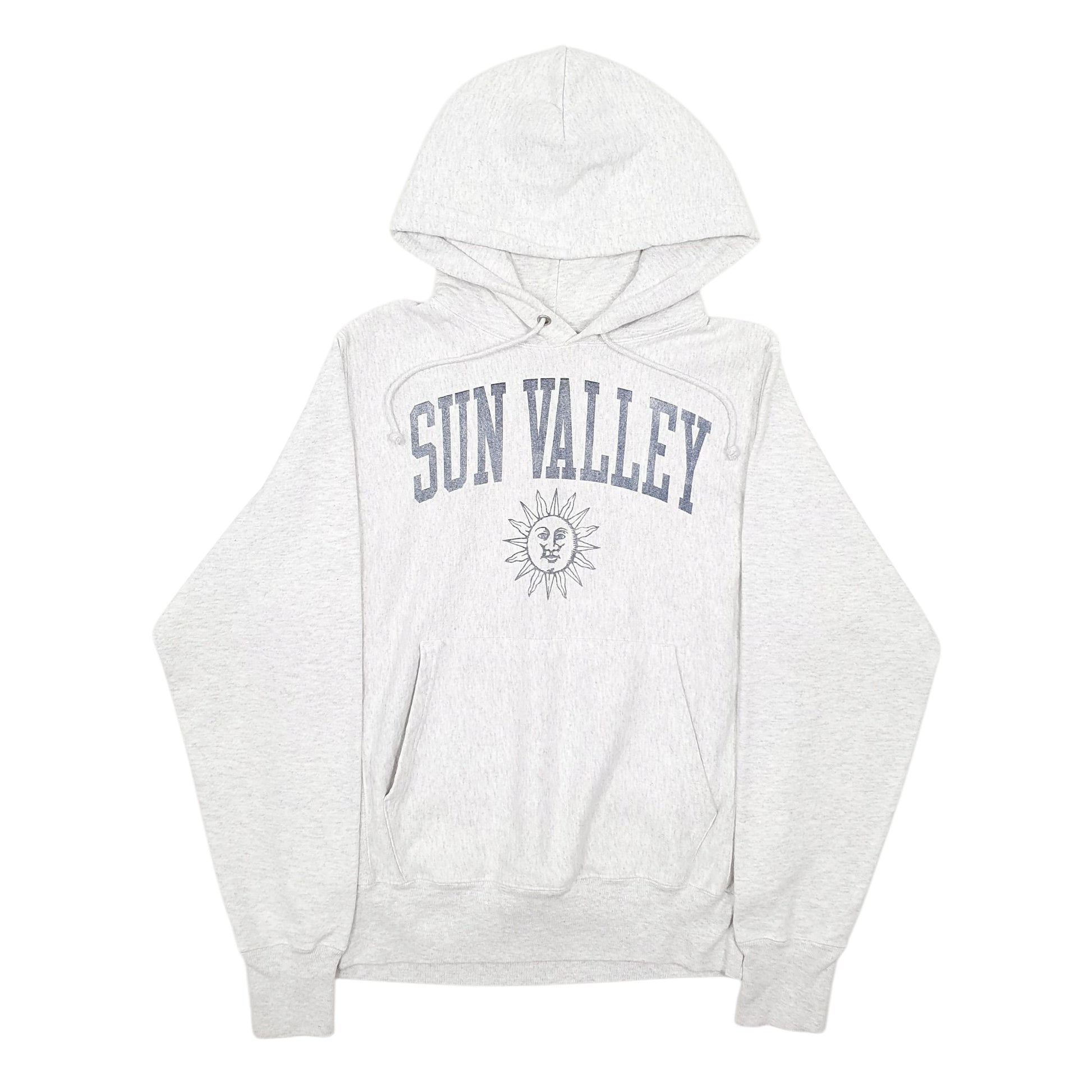 Mens Grey Champion Reverse Weave Sun Valley Hoodie Jumper