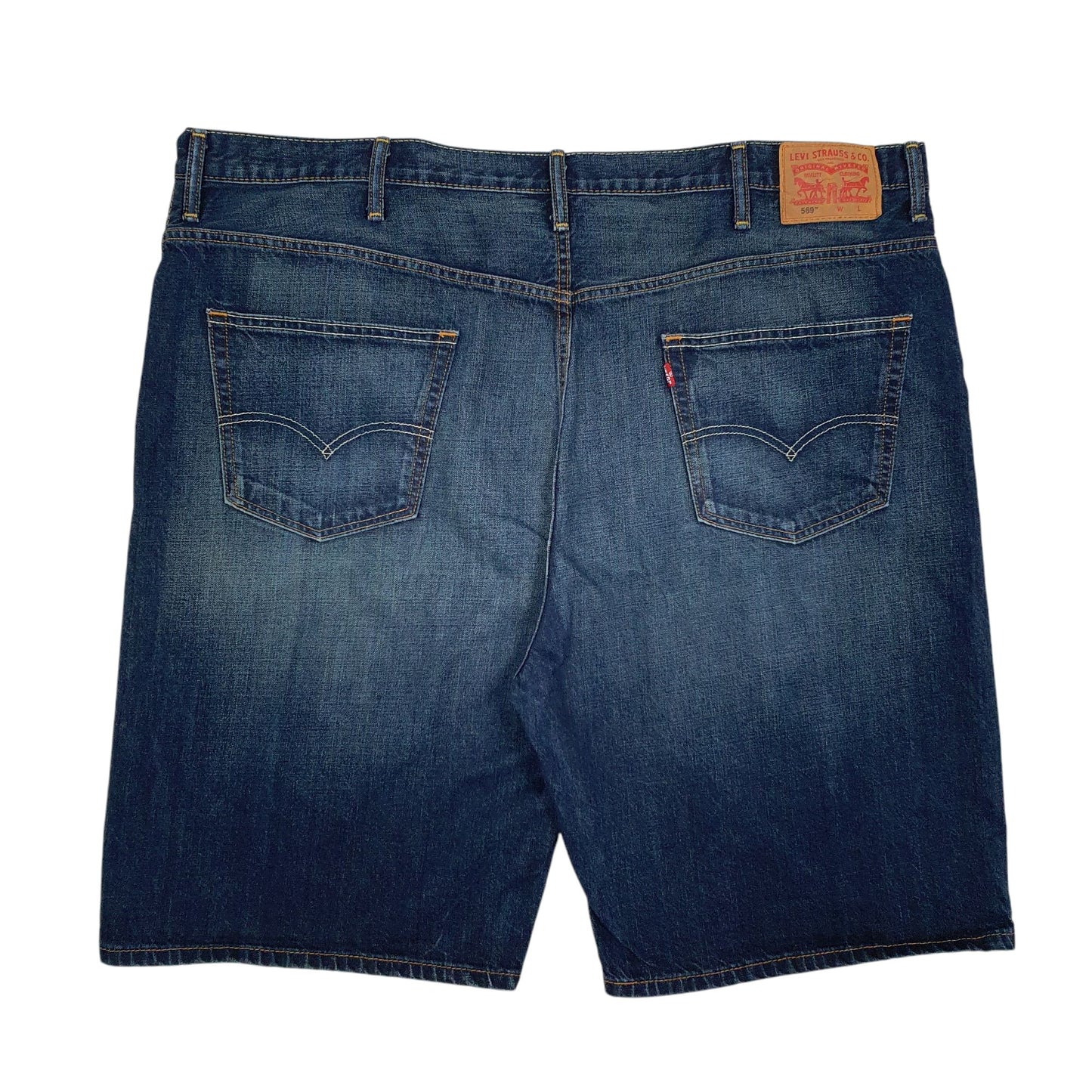 Mens Blue Levis 569 Hoodie Shorts