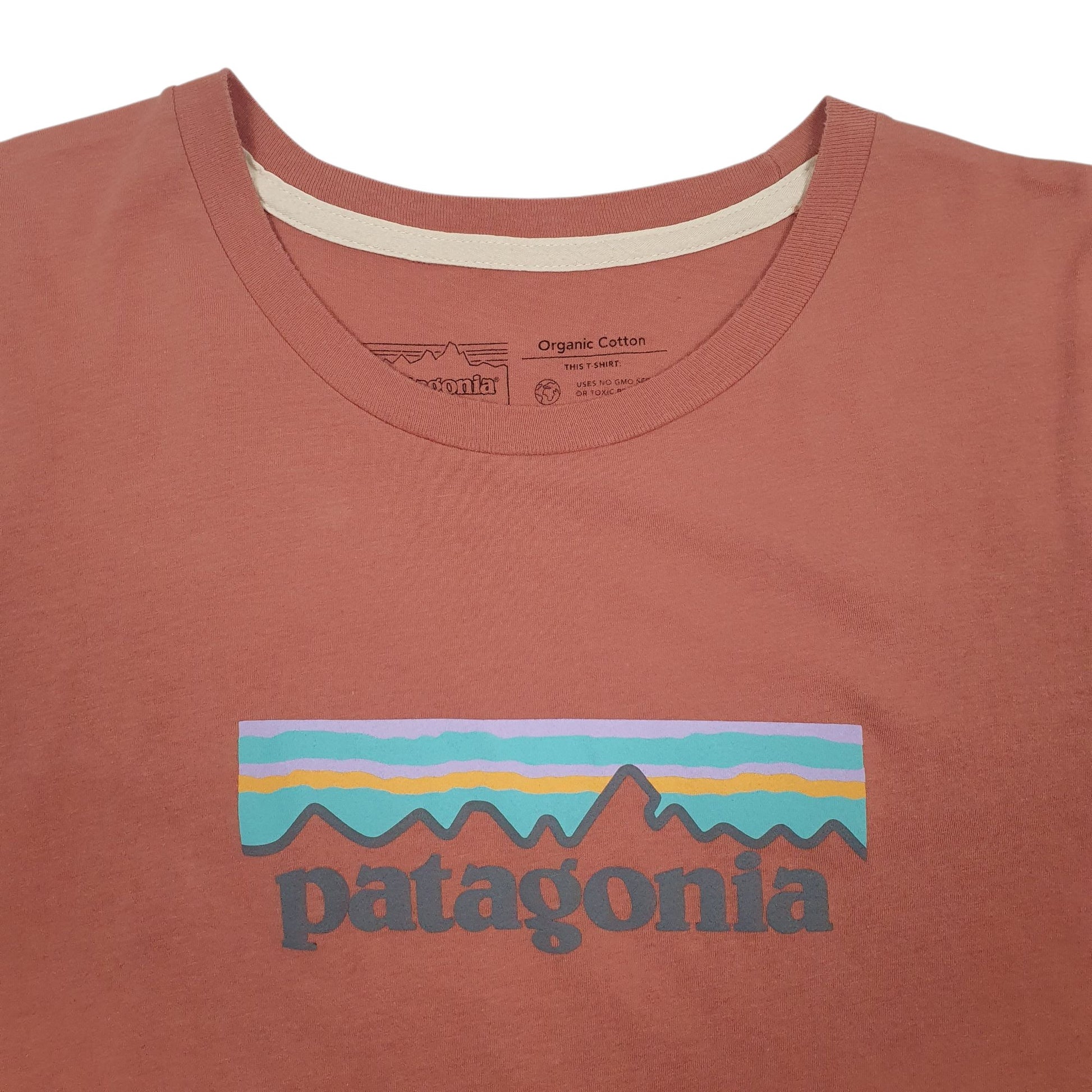 Mens Red Patagonia Spellout  T Shirt