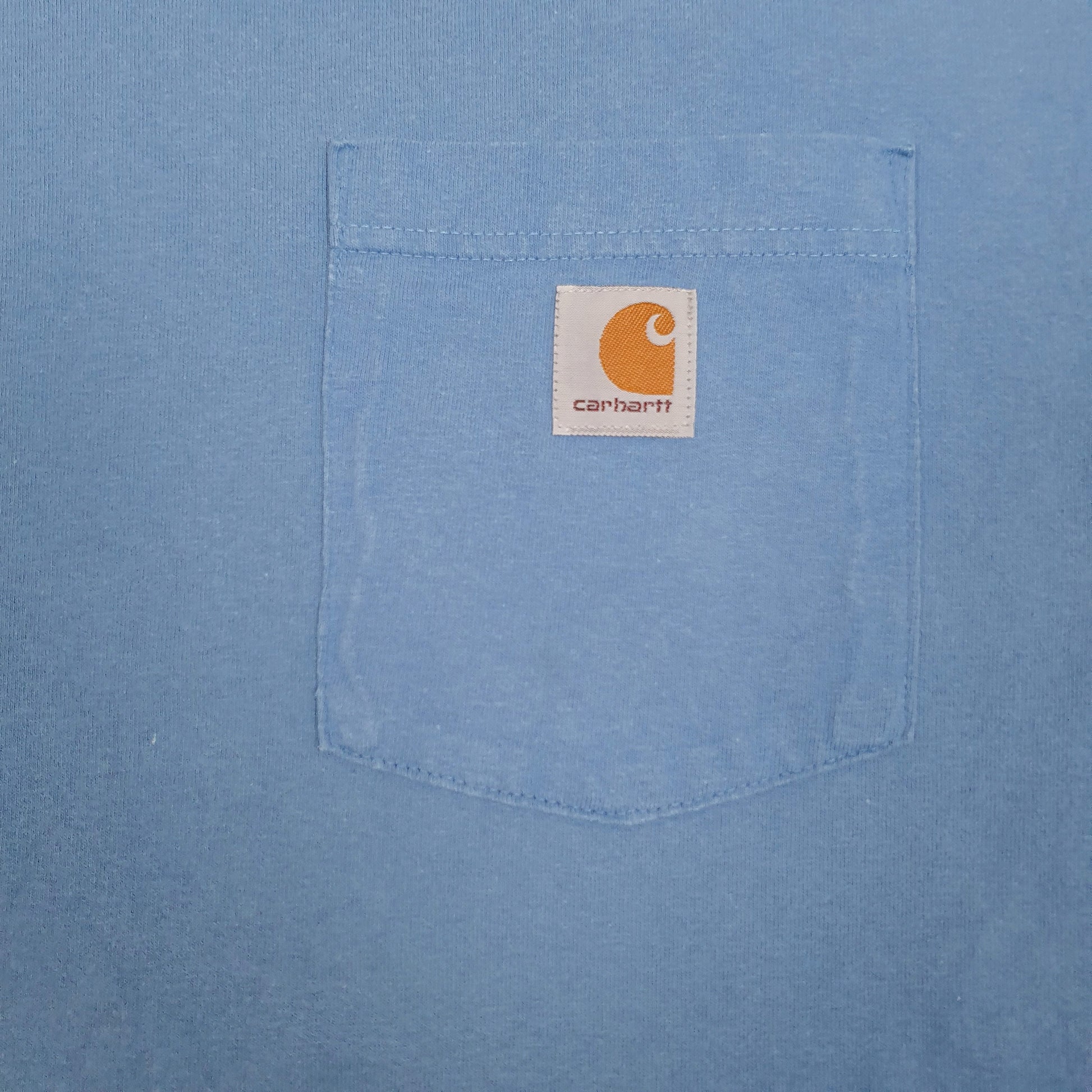 Mens Blue Carhartt   T Shirt