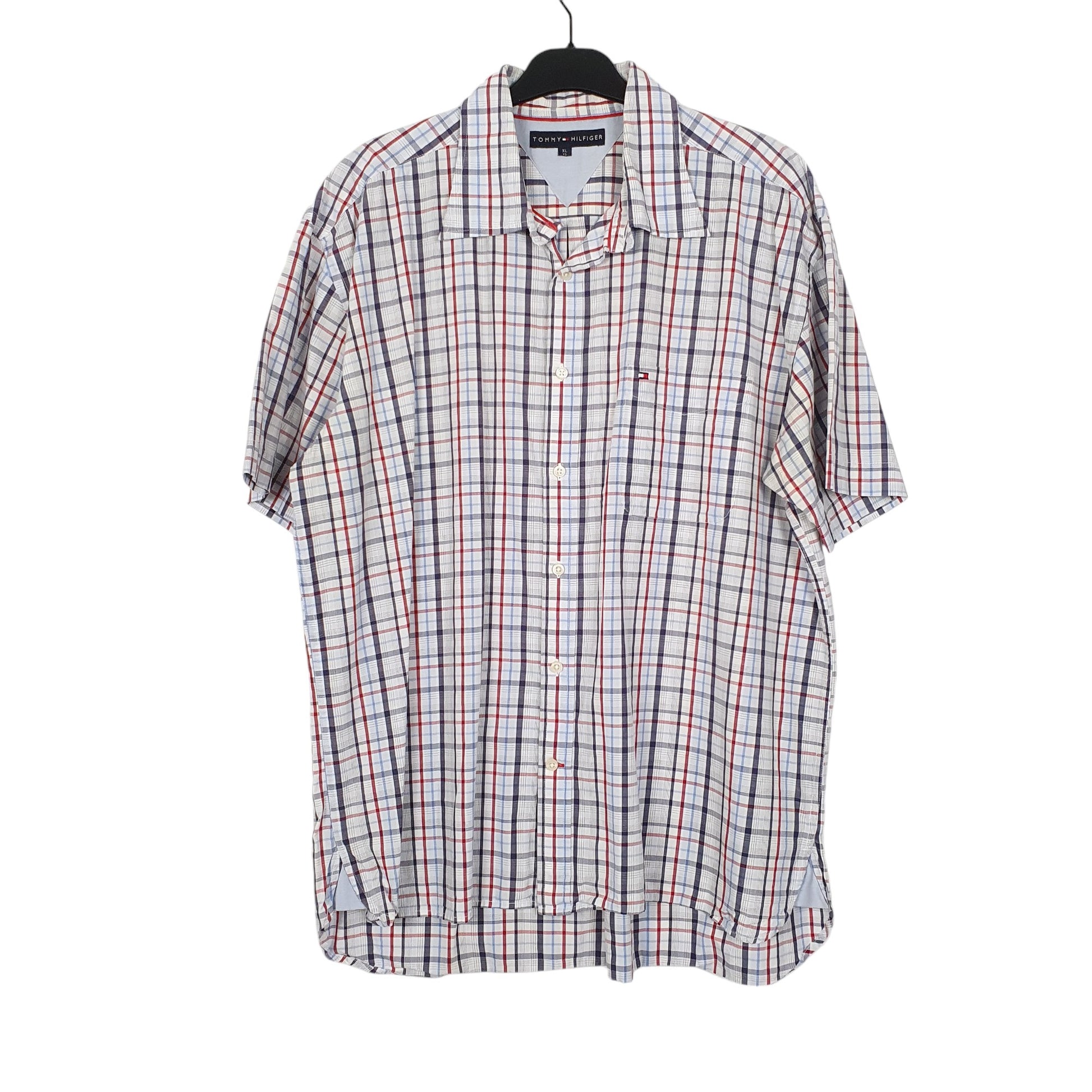 Mens Red Tommy Hilfiger  Short Sleeve Shirt