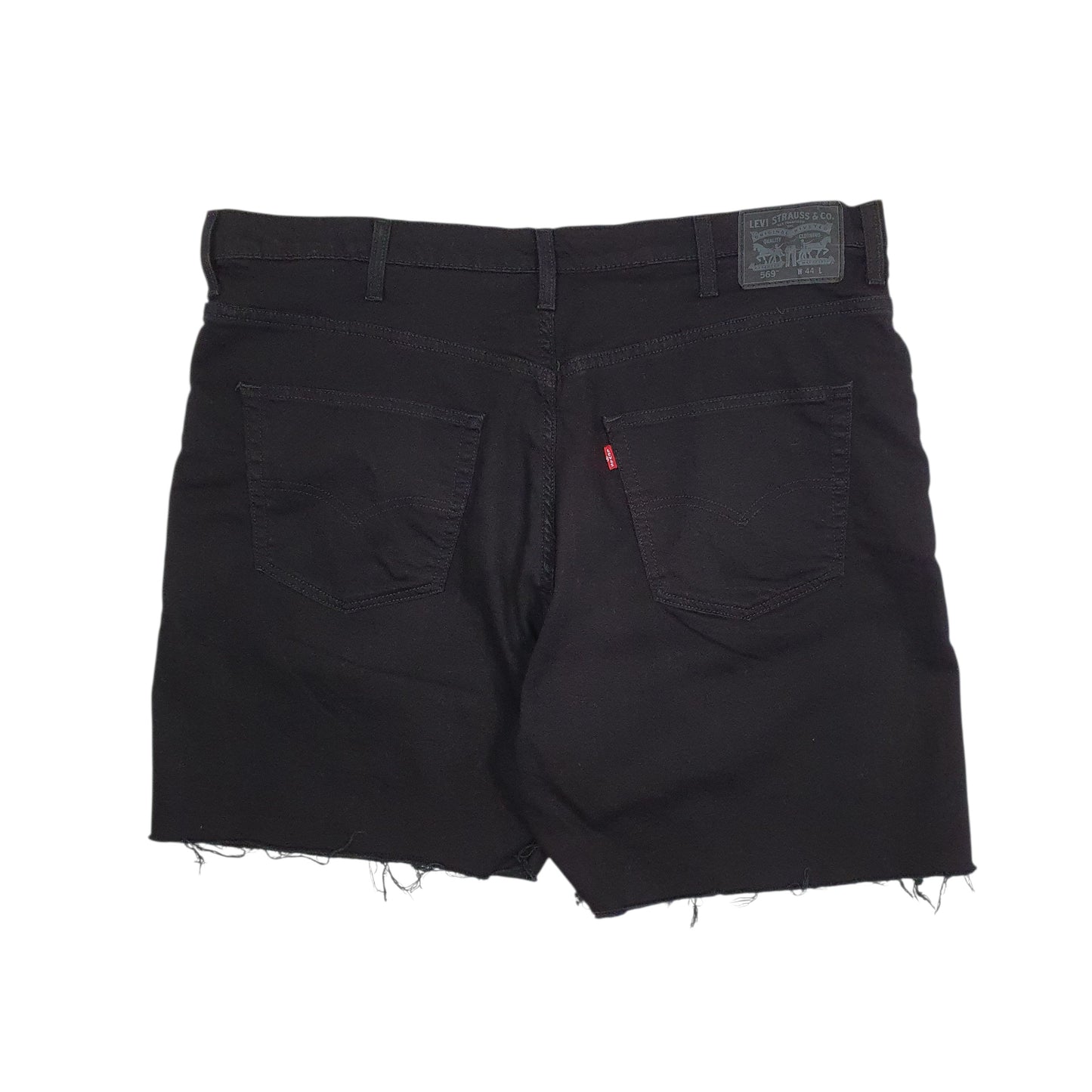 Mens Black Levis 569 Full Zip Shorts