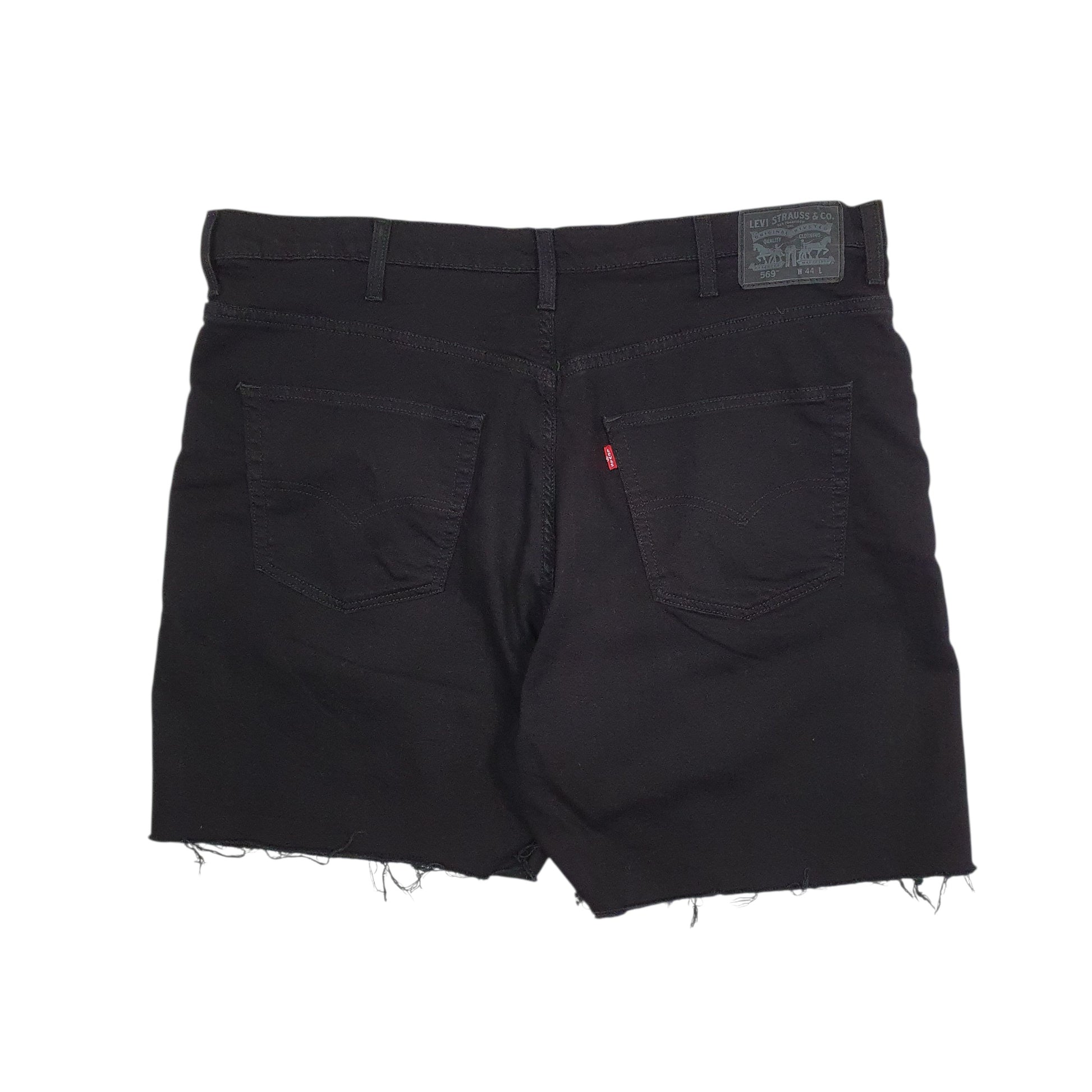 Mens Black Levis 569 Full Zip Shorts