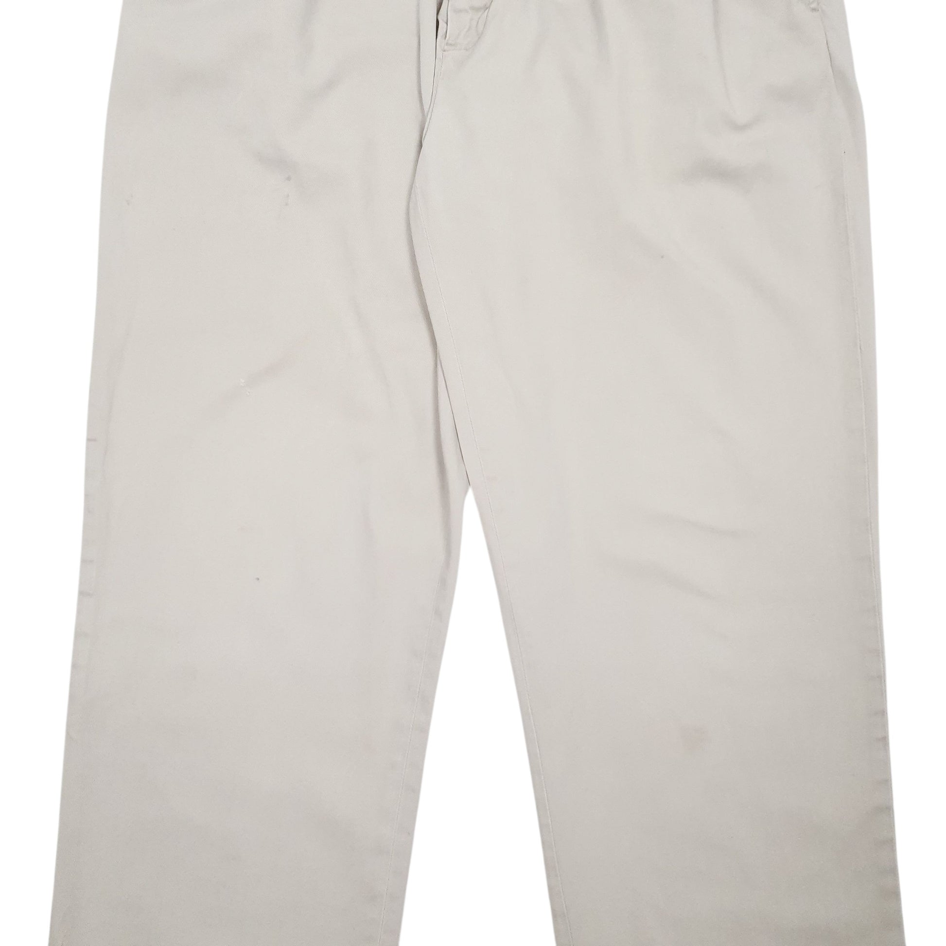 Mens Cream Polo Ralph Lauren Andrew Pant Pleated  Trousers
