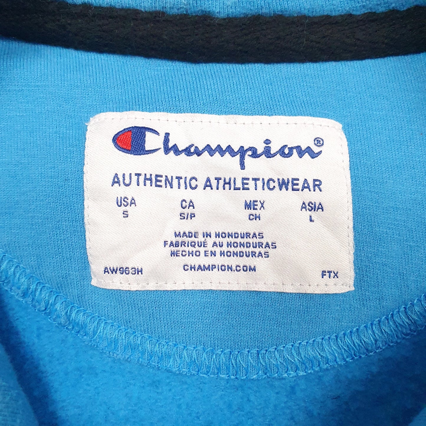 Mens Blue Champion  Hoodie Jumper