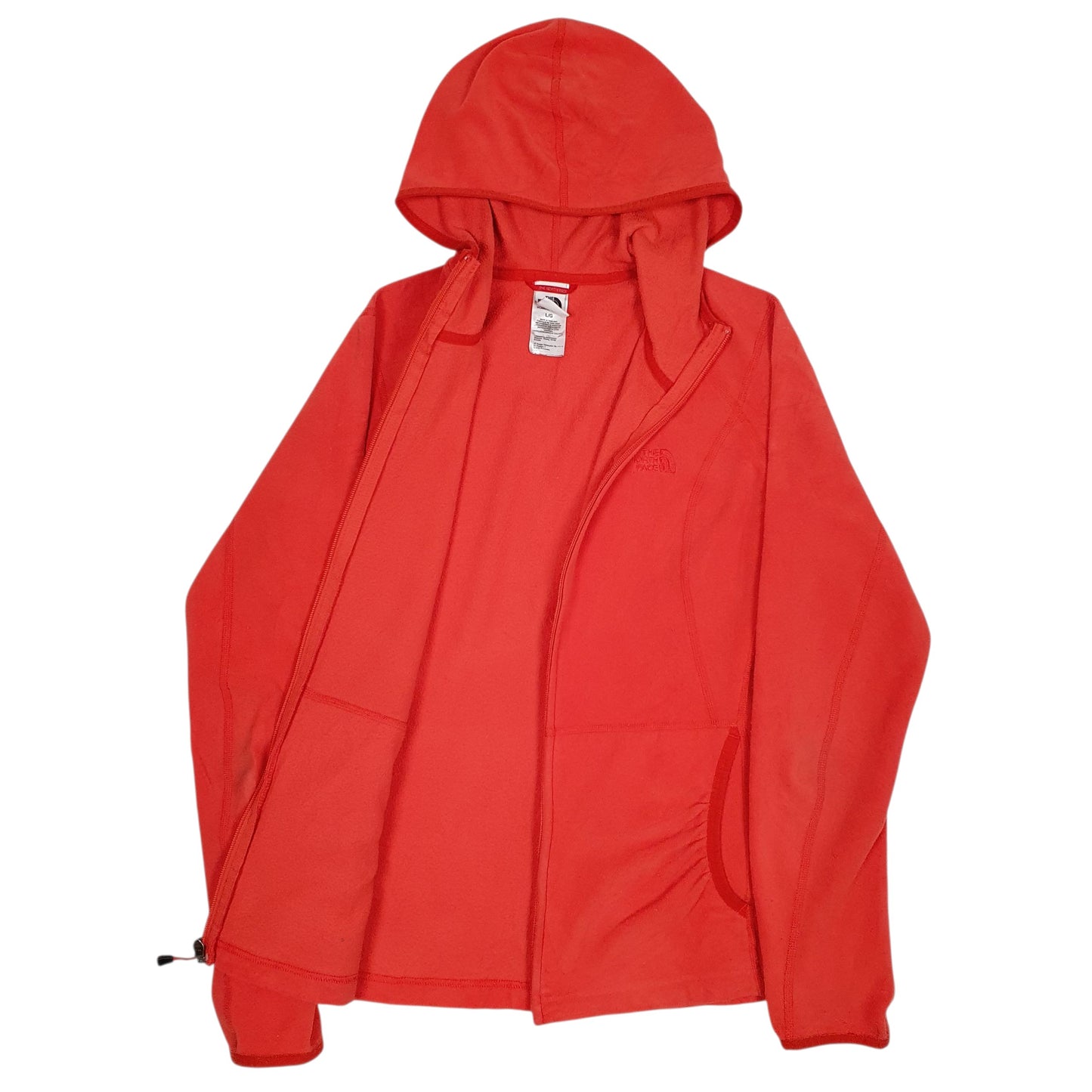 Womens Orange The North Face Polartec Full Zip Jumper