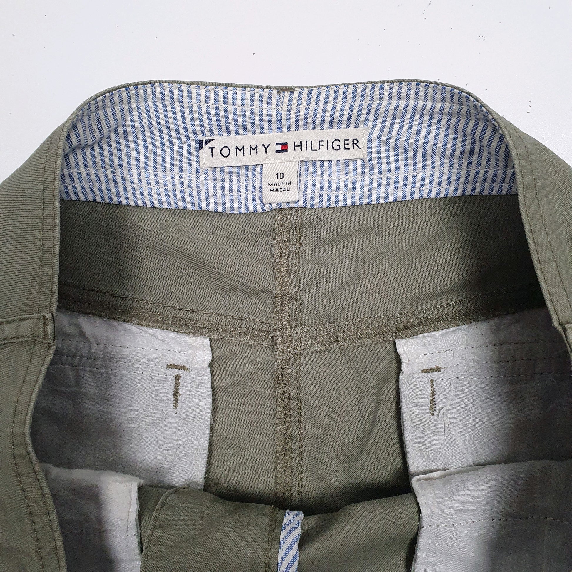 Womens Olive Tommy Hilfiger   Shorts