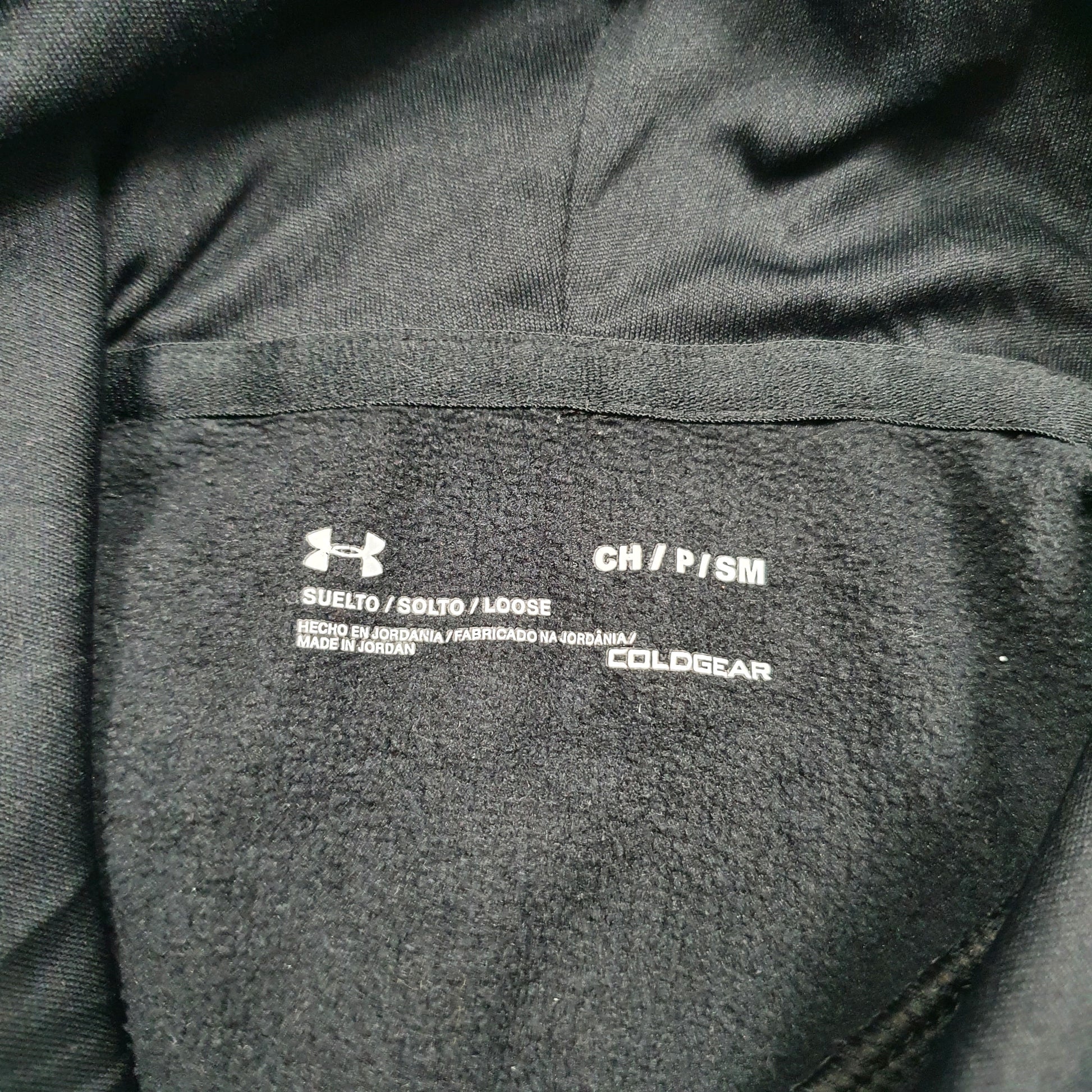 Mens Black Under Armour Cold Gear Hoodie Jumper