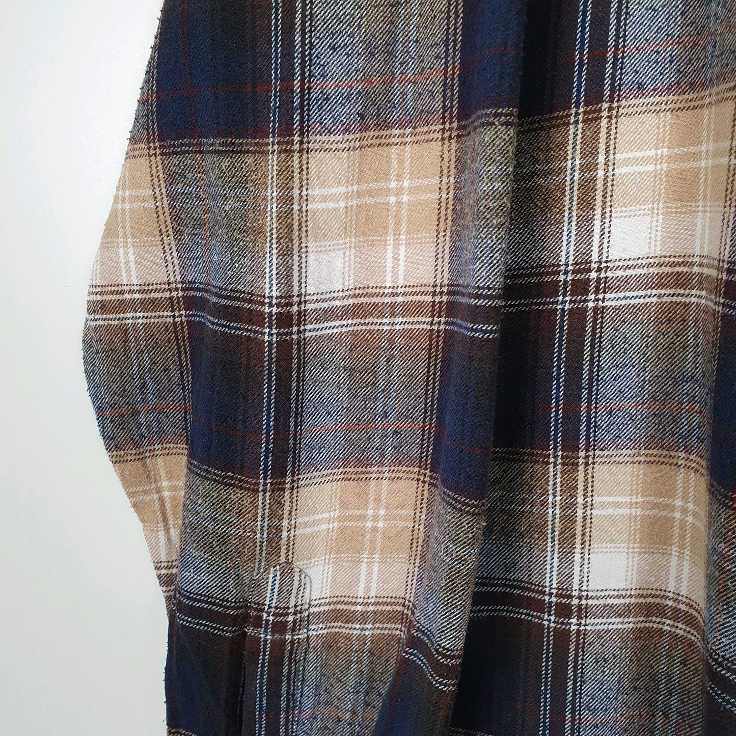 Mens Beige Woolrich Thick Flannel  Shirt