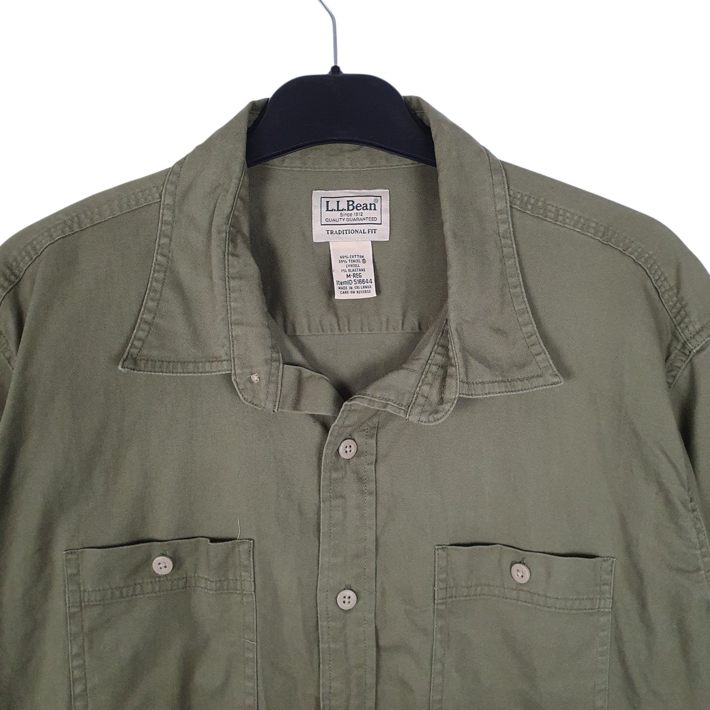 Mens Green L.L.Bean   Shirt