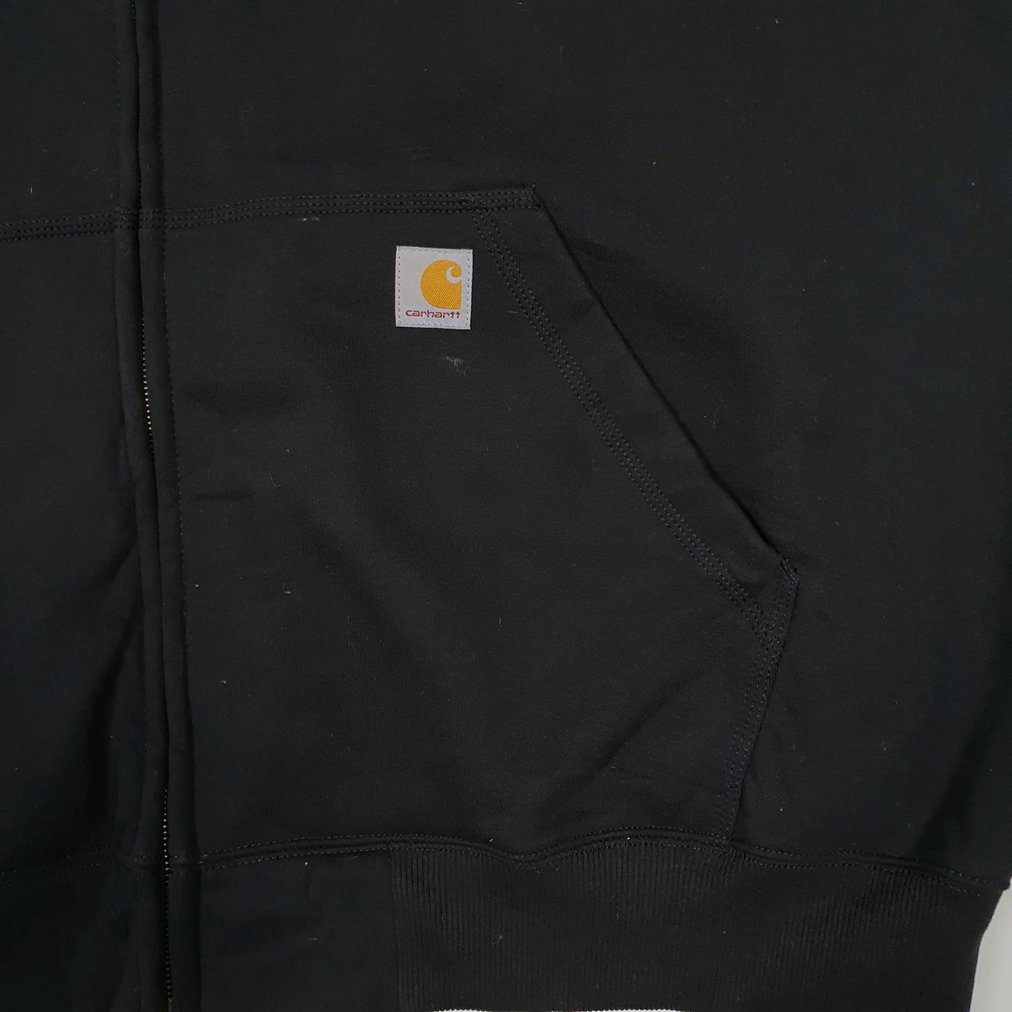 Mens Black Carhartt Hoodie Full Zip Jumper