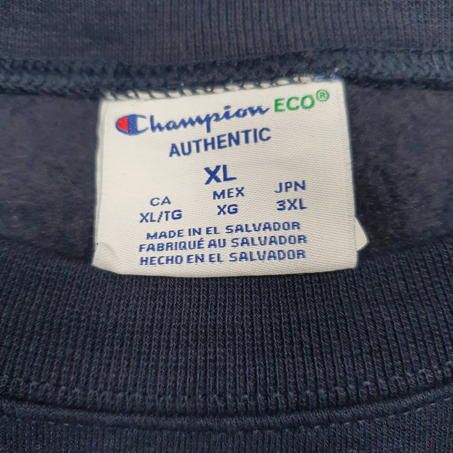 Mens Navy Champion  Crewneck Jumper
