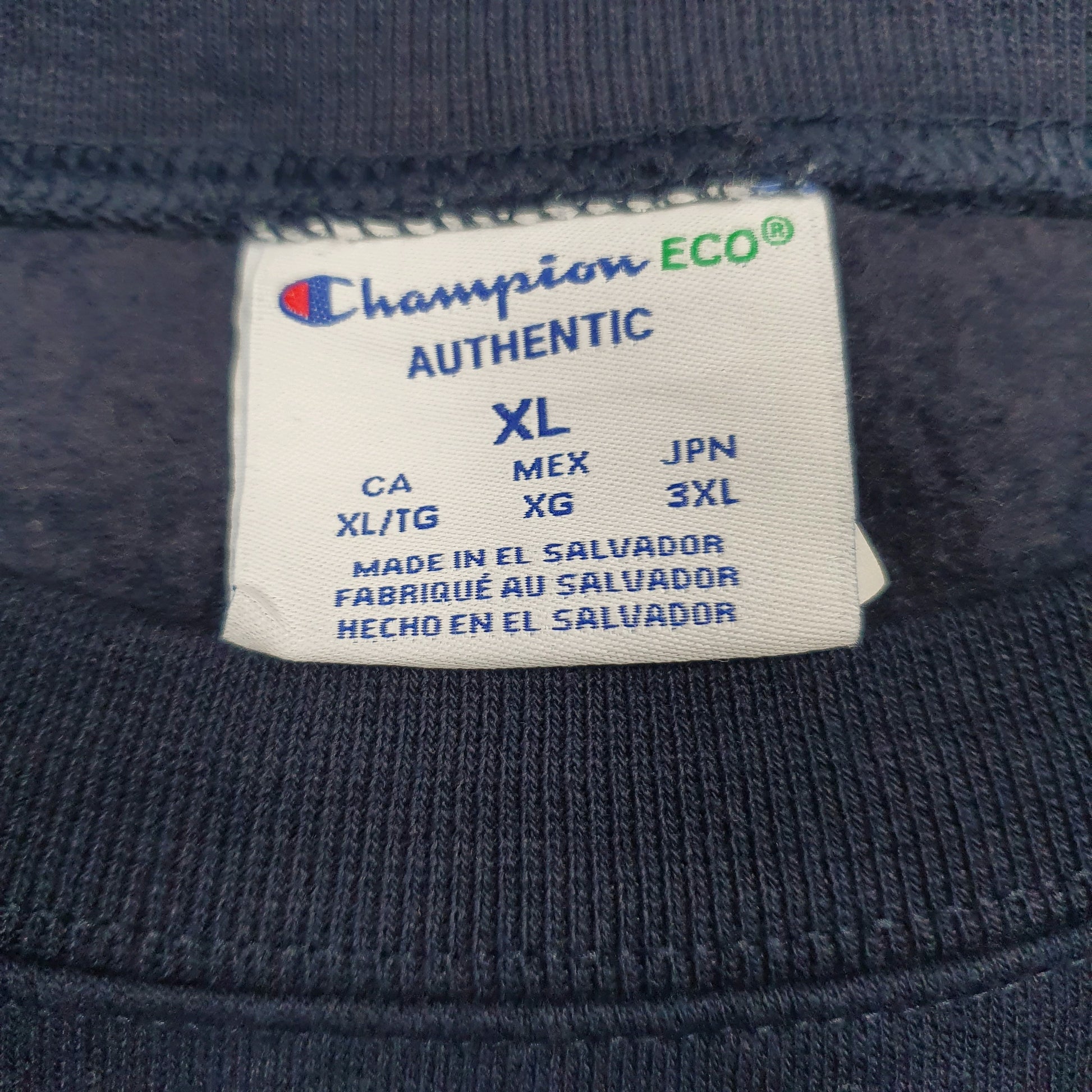 Mens Navy Champion  Crewneck Jumper
