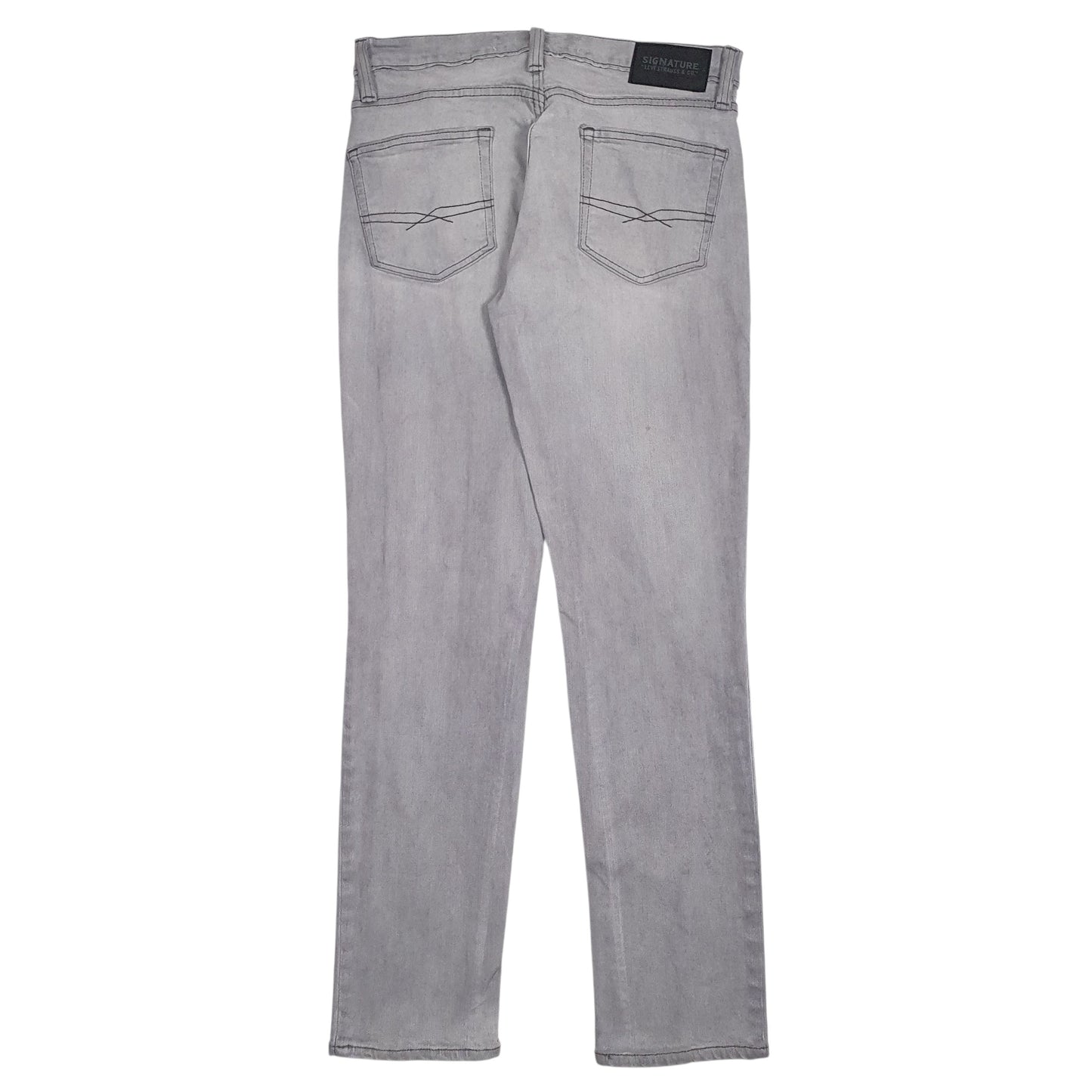 Mens Grey Levis Faint stain on the front left and back right.  Jeans