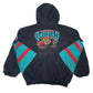 Mens Black Starter Vintage 90s NBA Vancouver Grizzlies  Coat