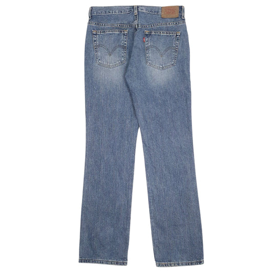 Womens Blue Levis Nouveau Straight  Jeans