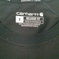 Mens Black Carhartt Spellout  T Shirt