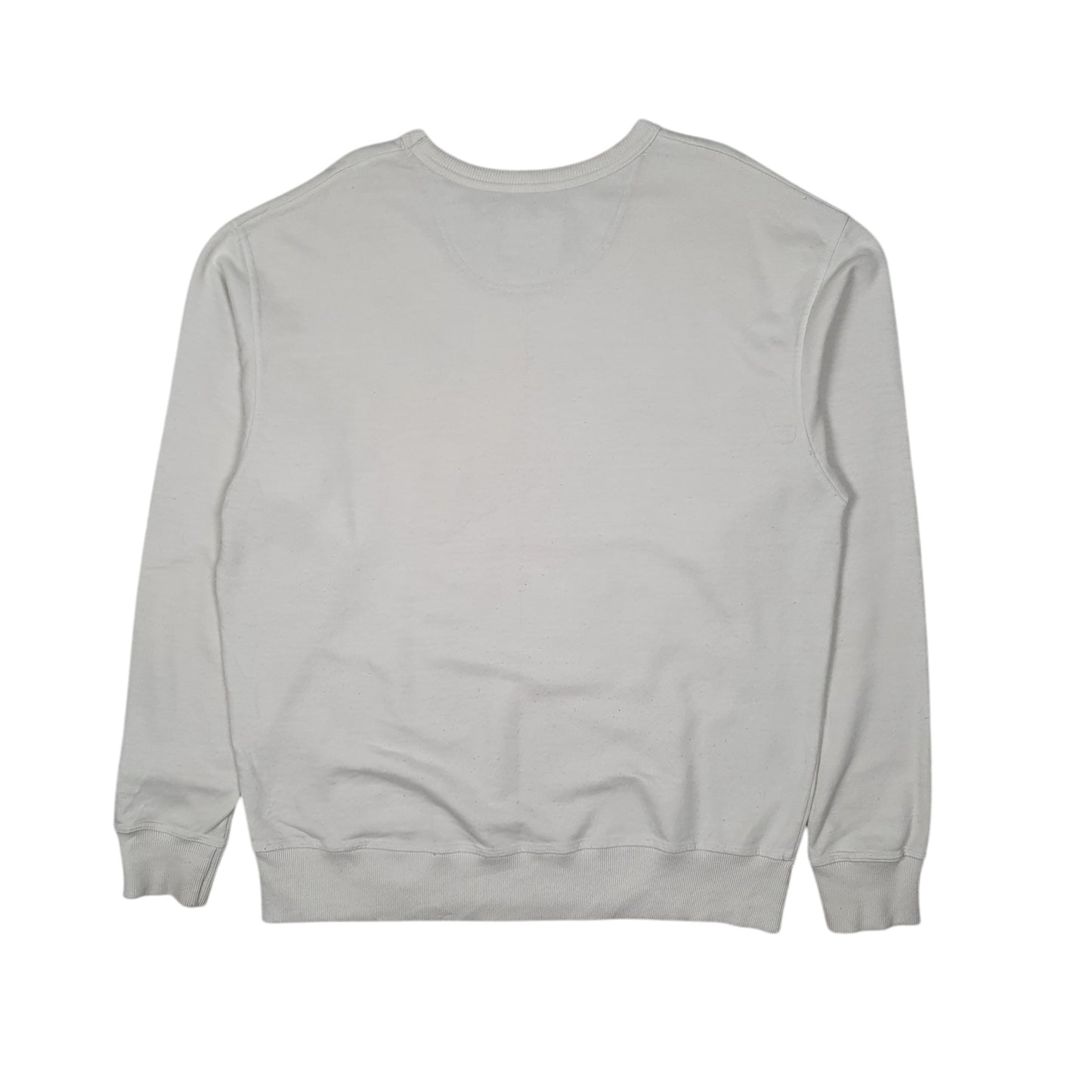 Mens White Champion  Crewneck Jumper