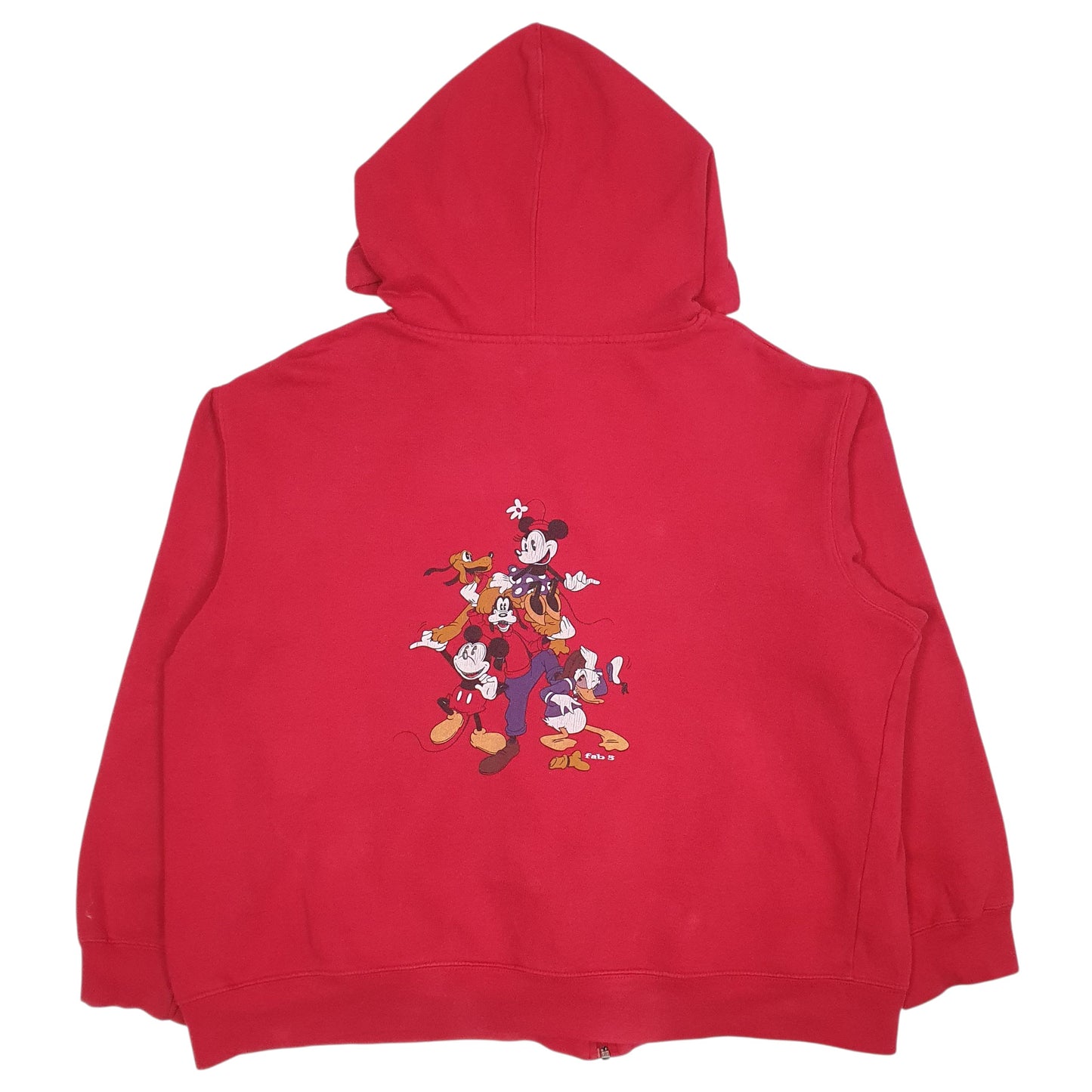 Womens Red Disney  Full Zip Jumper