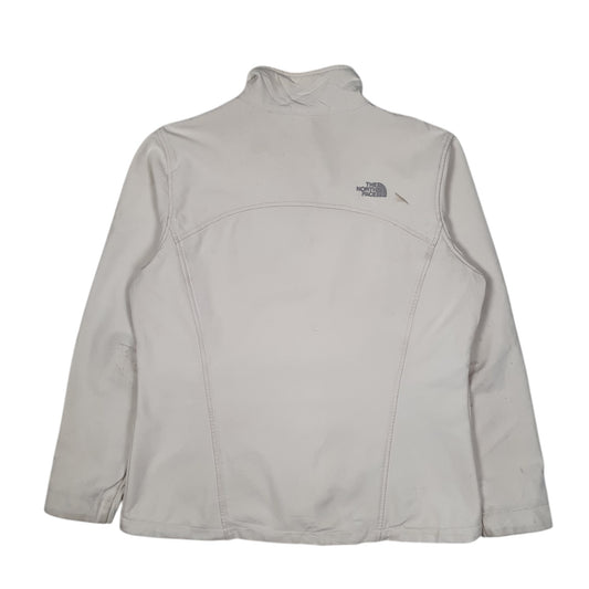 Womens White The North Face Windstopper Hoodie Coat