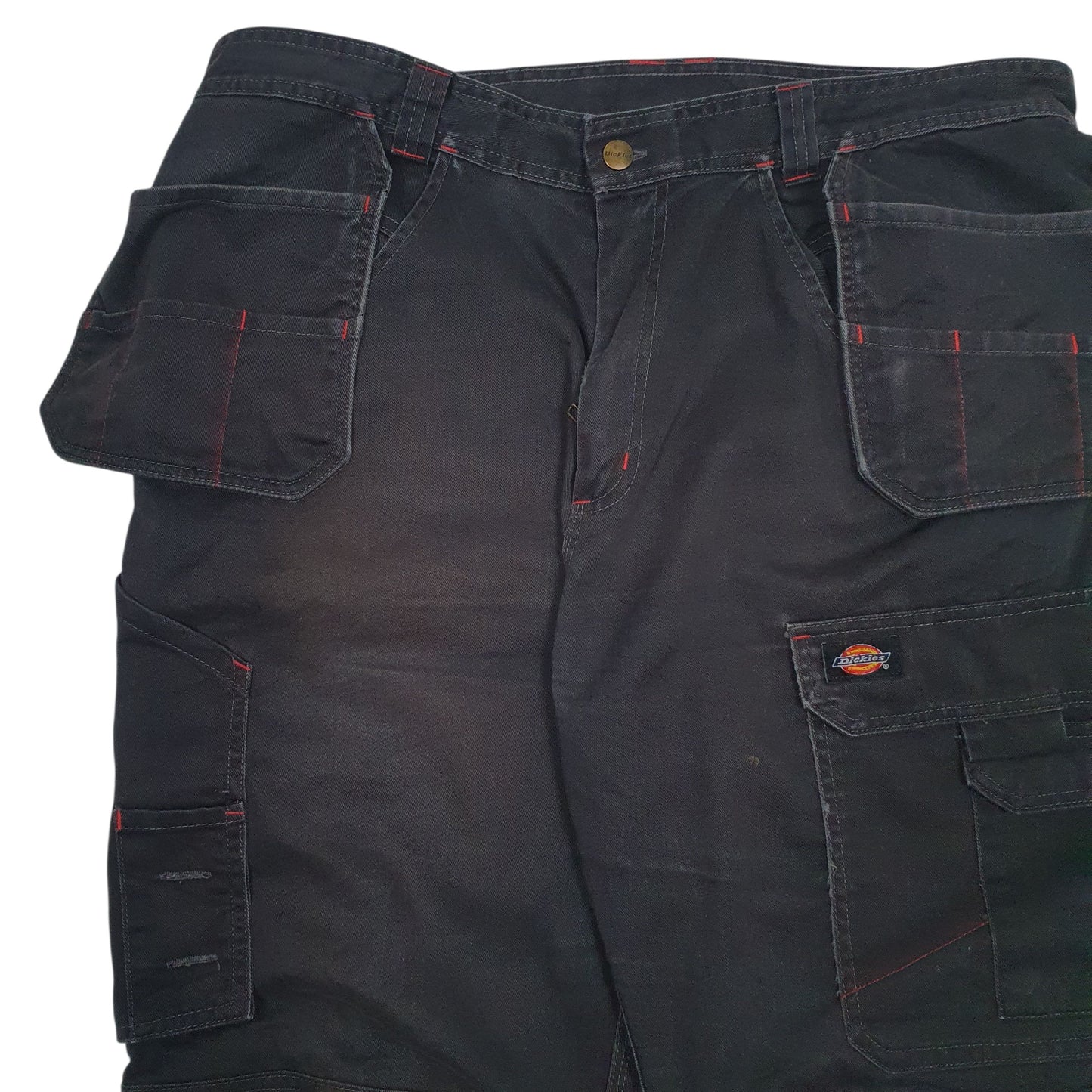 Mens Black Dickies   Trousers