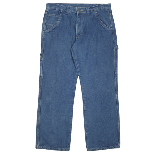 Mens Blue Smiths Workwear Blanket Lined Carpenter JeansW36 L32