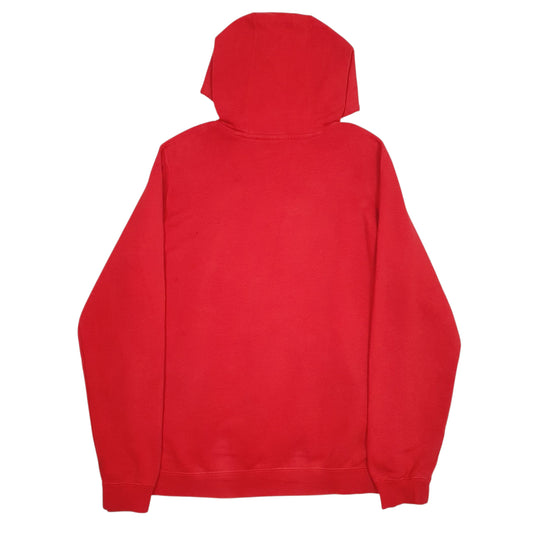 Mens Red Nike Spellout Hoodie Jumper