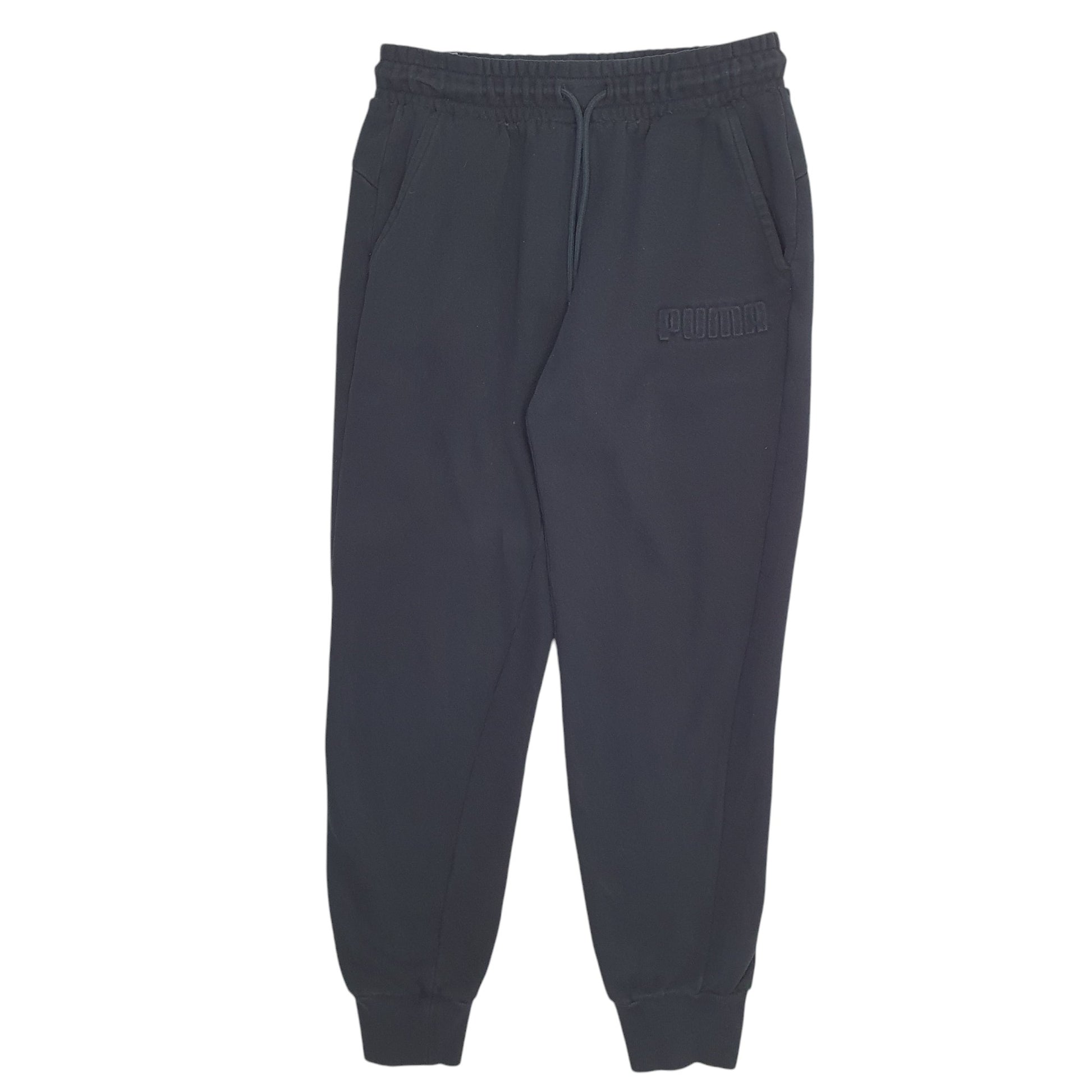 Mens Black Puma  Jogger Trousers