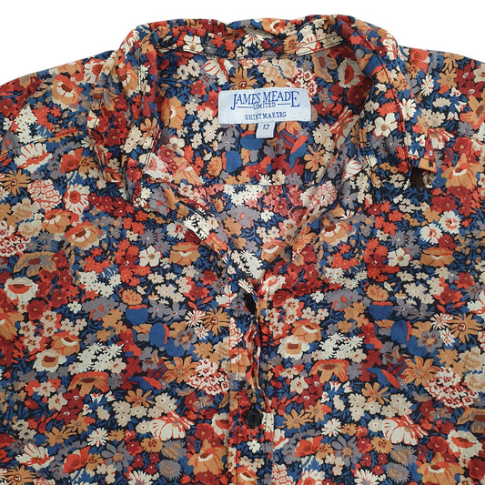 Womens Orange James Meade  Cardigan Shirt