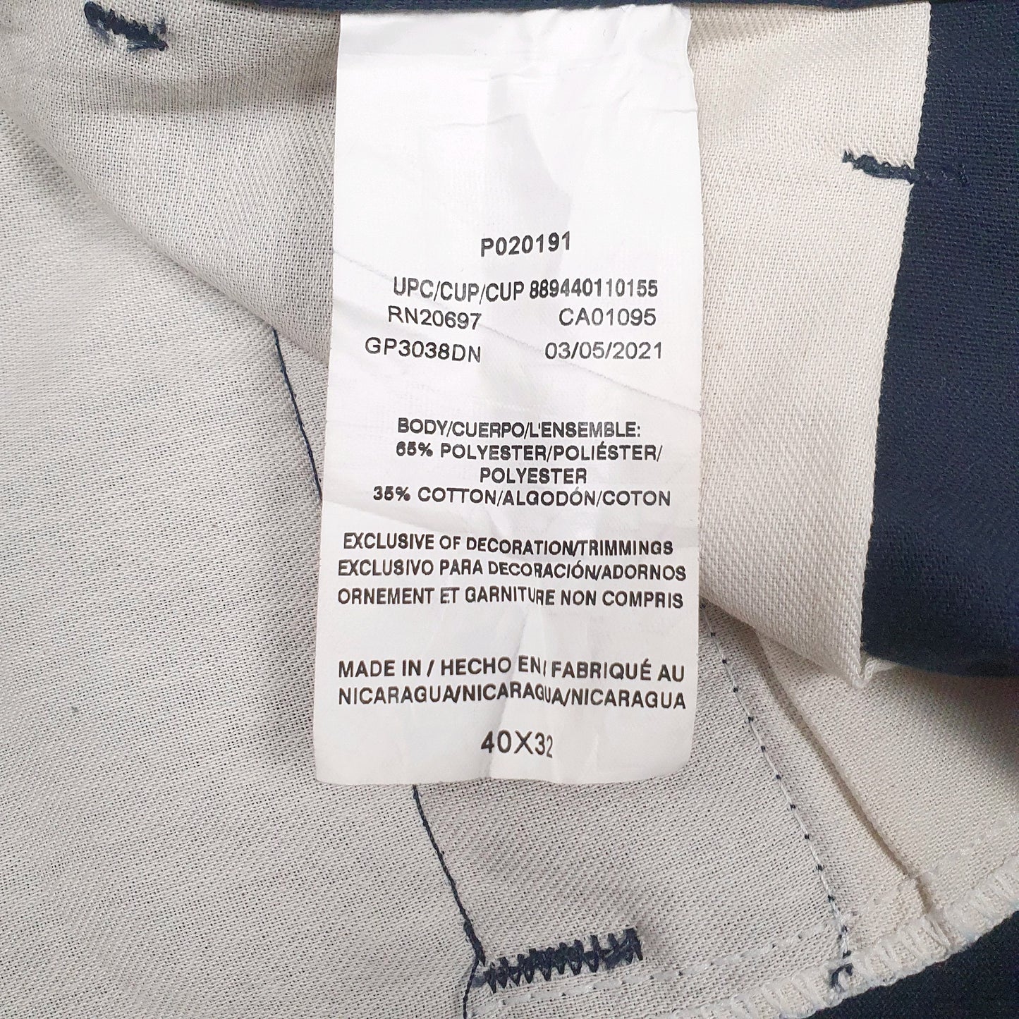 Mens Navy Dickies Workwear  Trousers