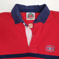 Mens Red Barbarian Rugby Montreal Canadiens NHL Hockey Hoodie Polo Shirt
