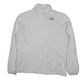 Womens White The North Face Fluffy Full Zip Jumper