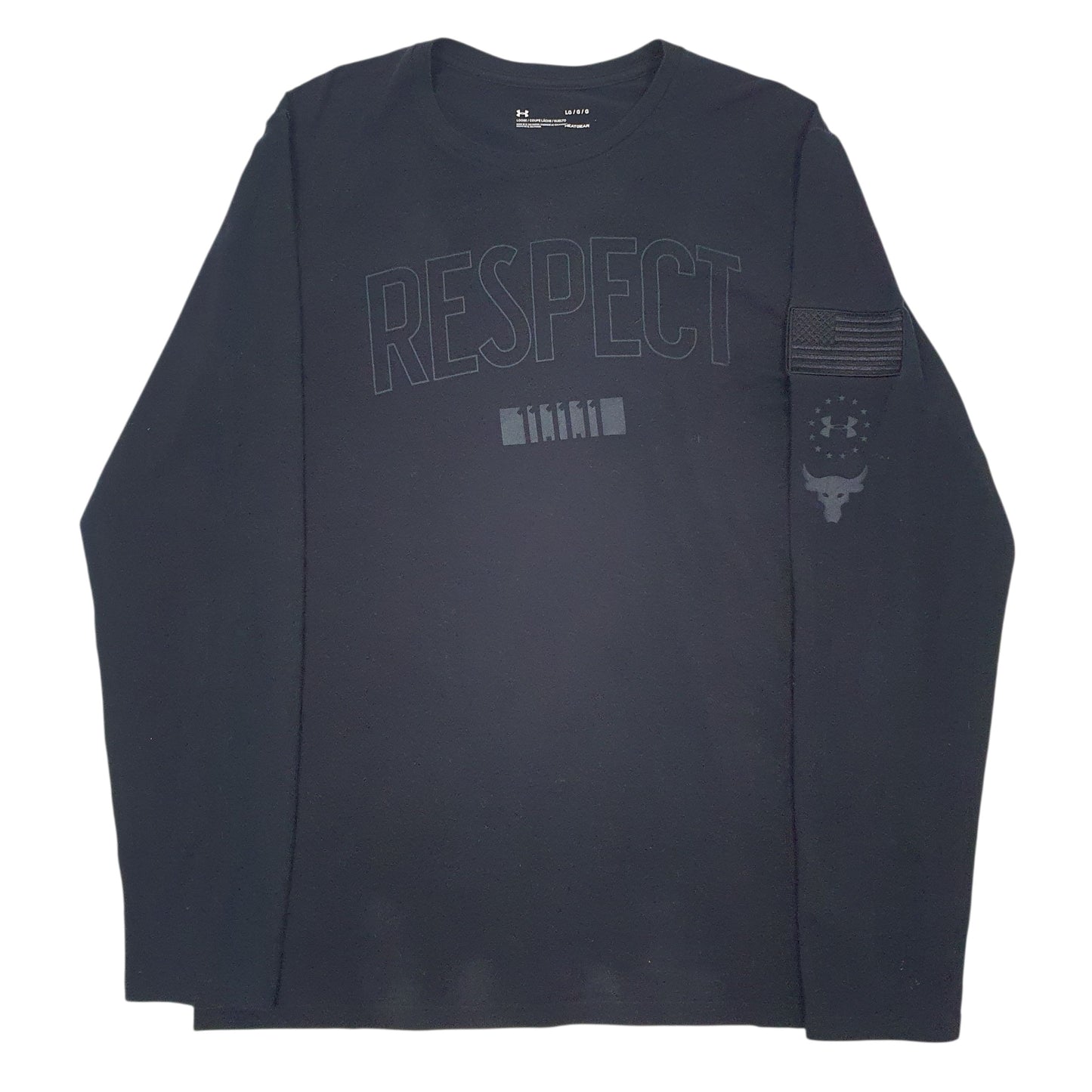 Mens Black Under Armour  Long Sleeve T Shirt