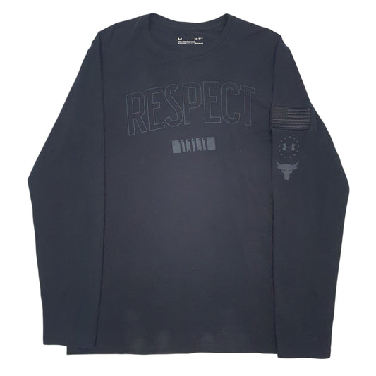 Mens Black Under Armour  Long Sleeve T Shirt