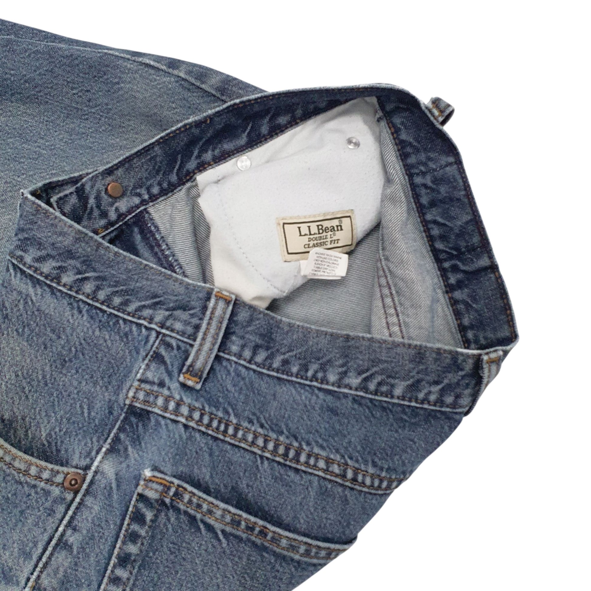 Mens Blue L.L.Bean Double L Vintage 90s  Jeans