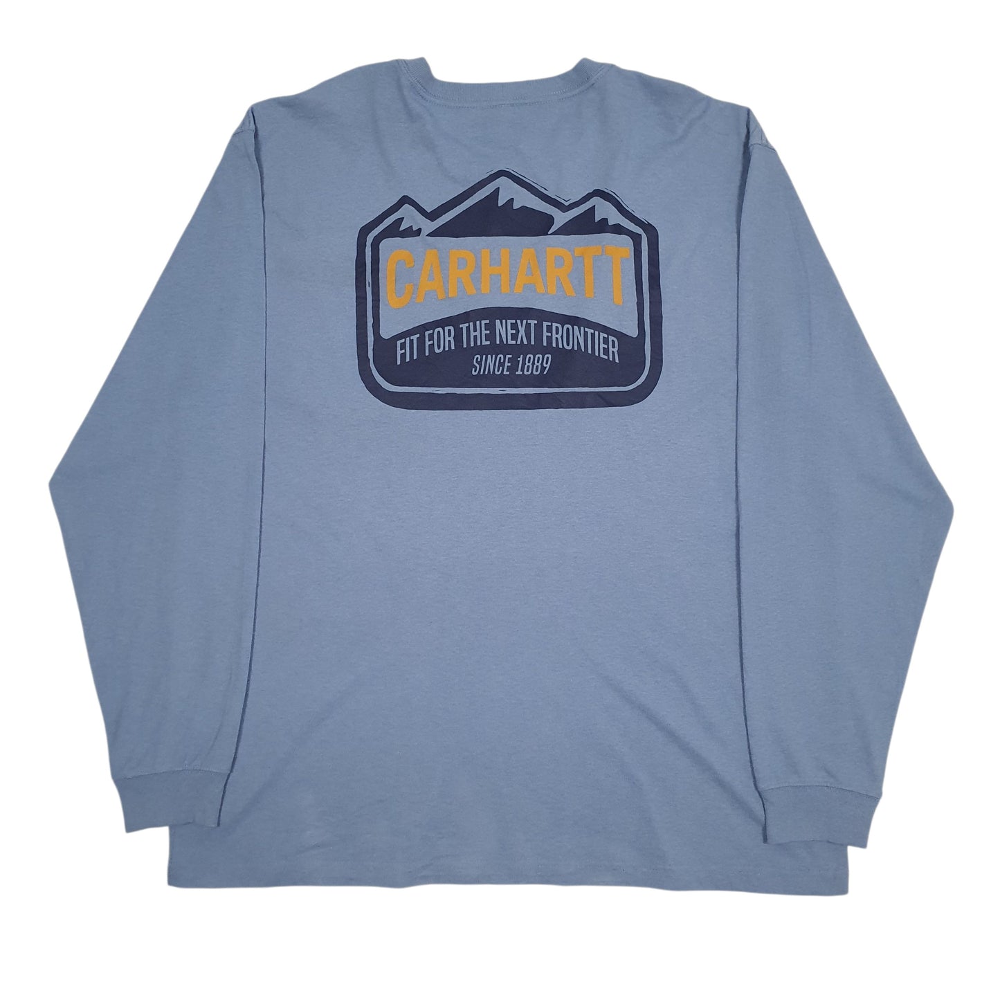 Mens Blue Carhartt   T Shirt